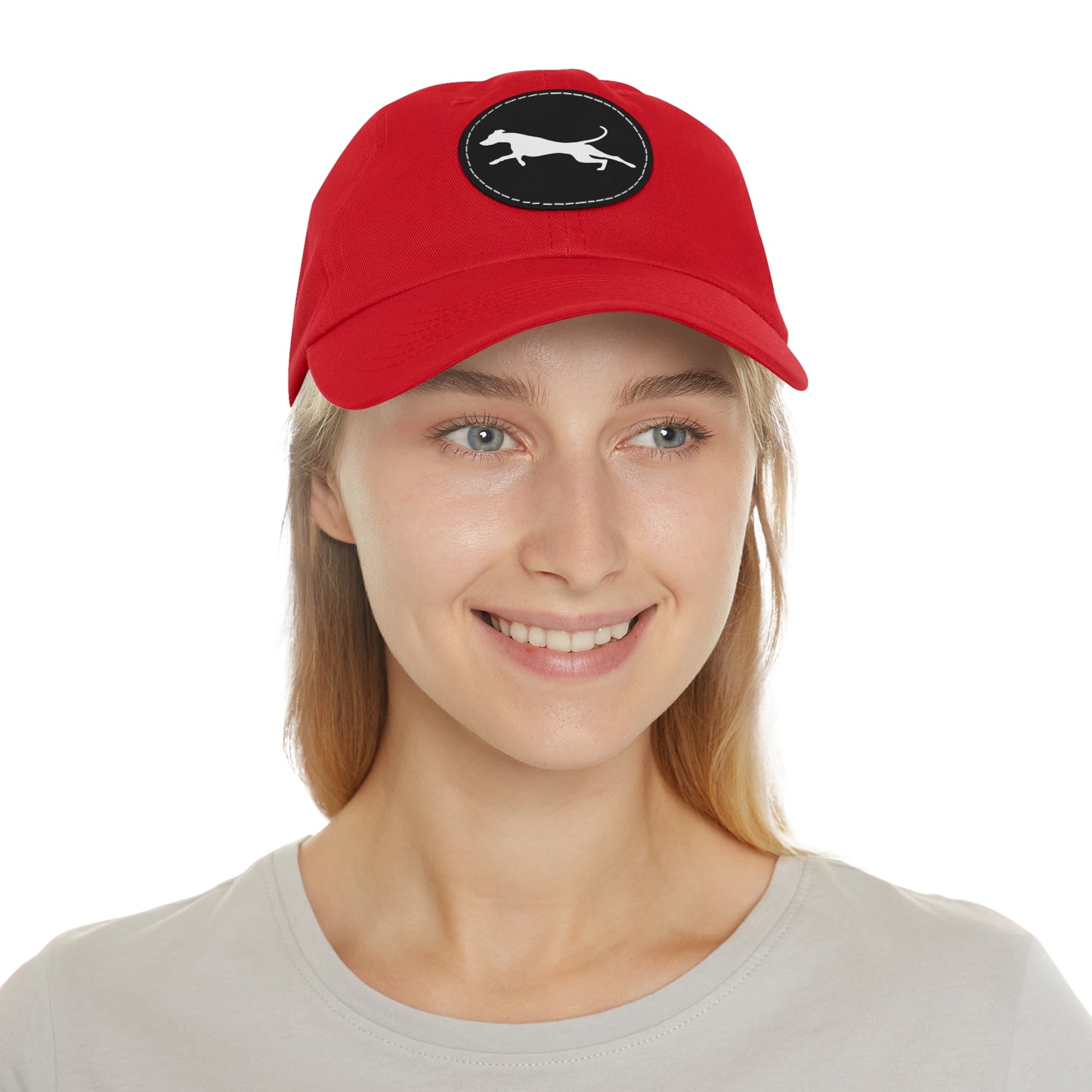 N 3 Dad Hat with Leather Patch (Round)