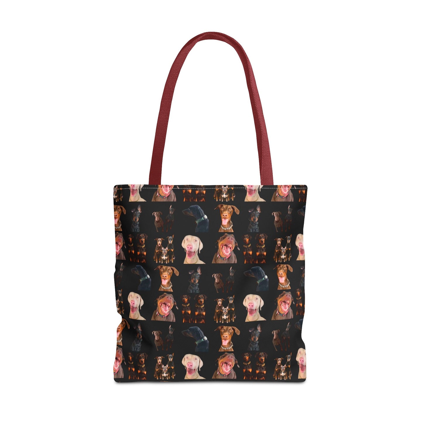 Edition 9 Doberman Model Pattern Black Tote Bag