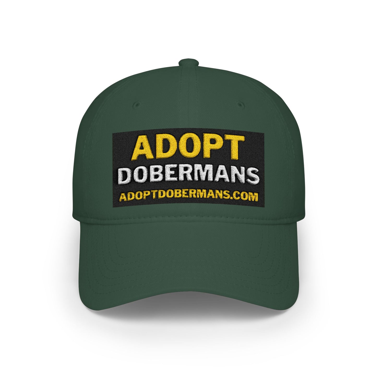Adopt Dobermans 1 Low Profile Baseball Cap — Rescue Dog Awareness Hat