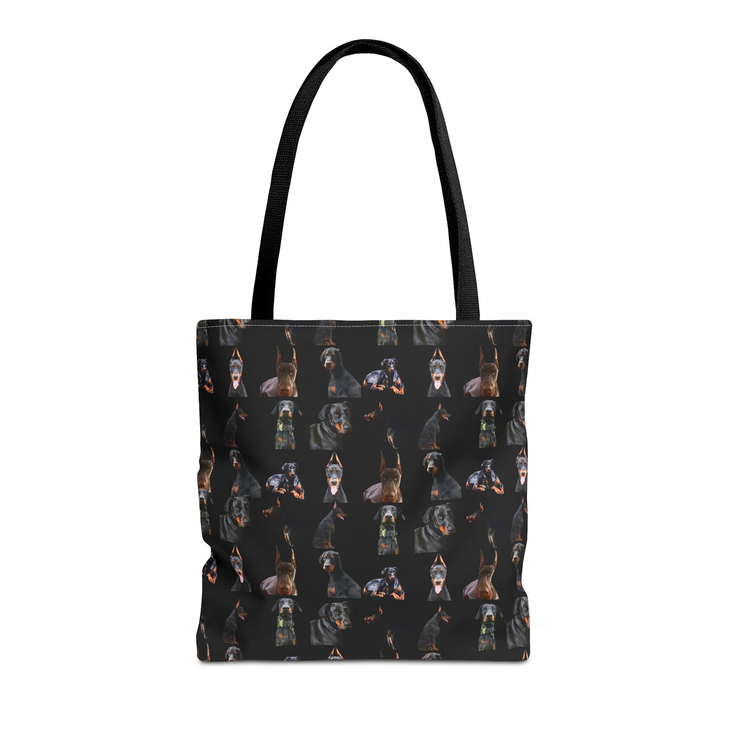 Edition 6 Doberman Model Pattern Black Tote Bag
