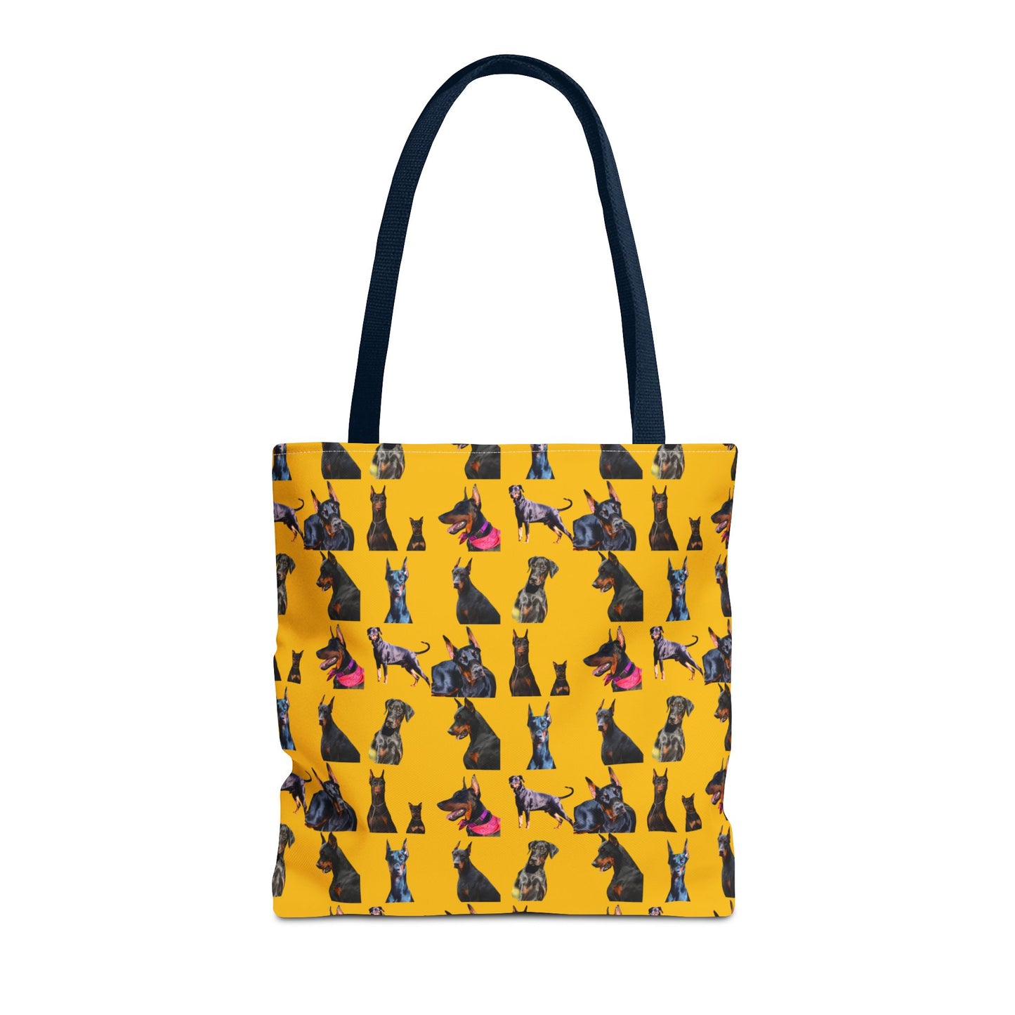 Edition 7 Doberman Model Pattern Yellow Tote Bag