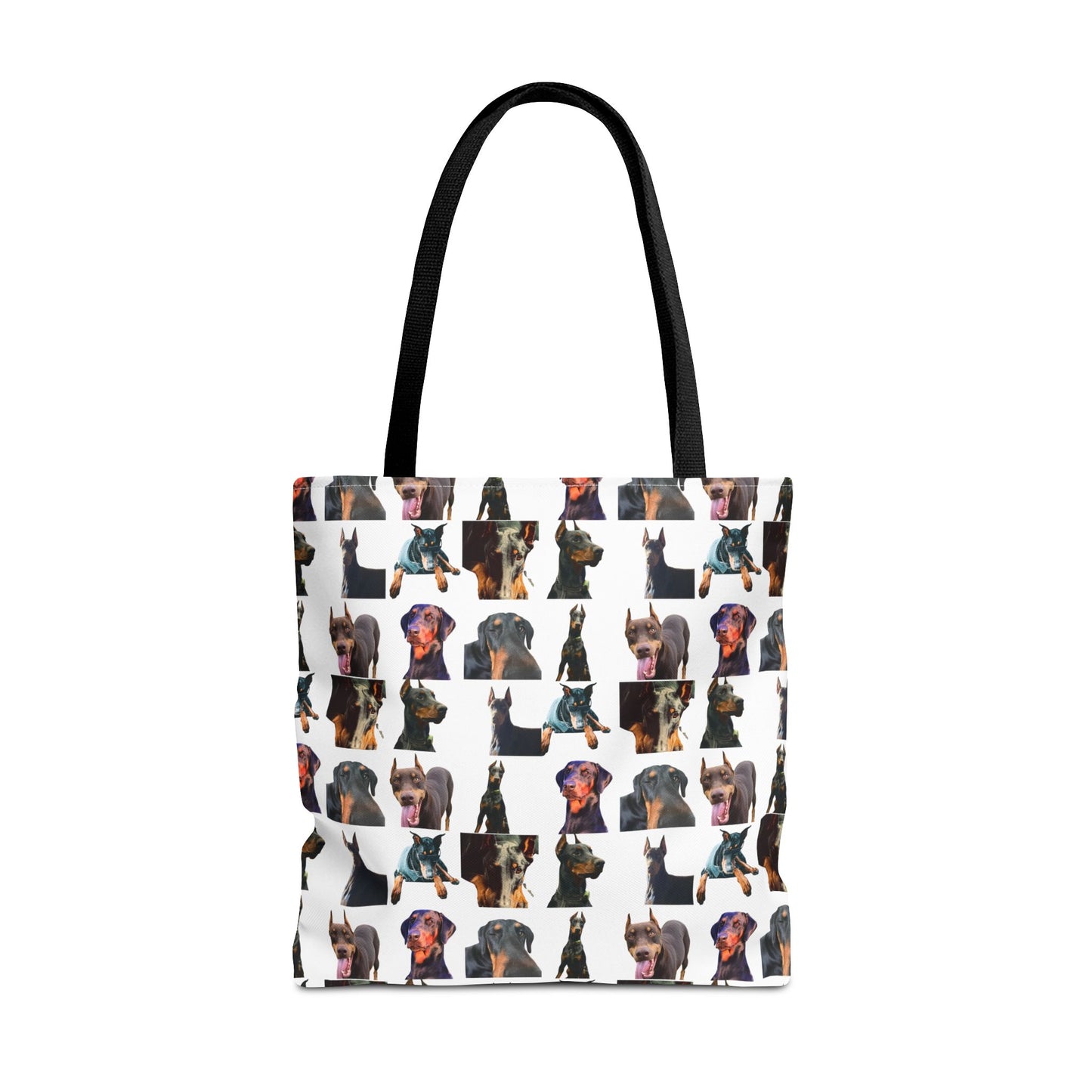 Edition 3 Doberman Model Pattern White Tote Bag