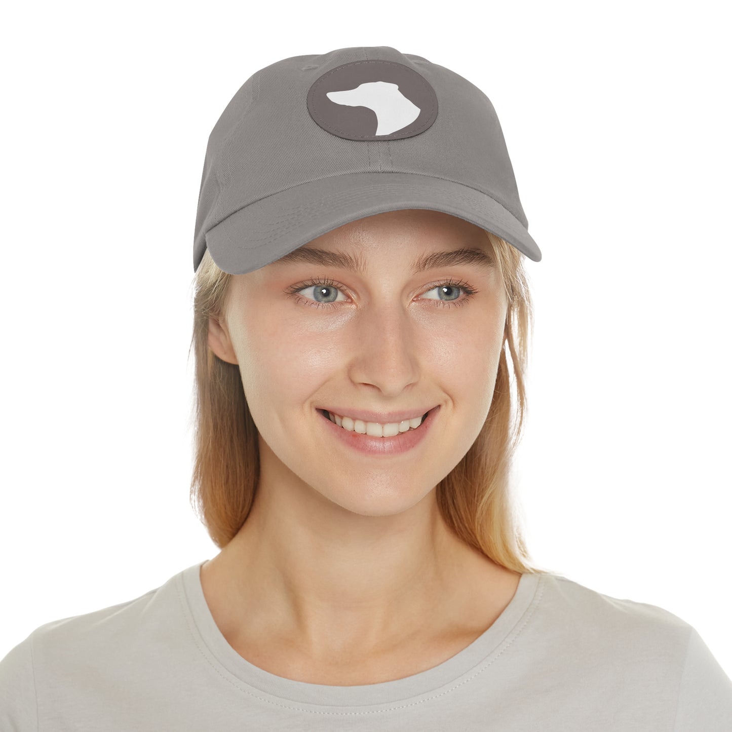 N 1 Dad Hat with Leather Patch (Round)
