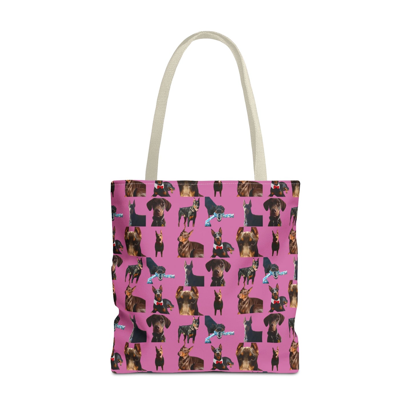Edition 1 Doberman Model Pattern Pink Tote Bag