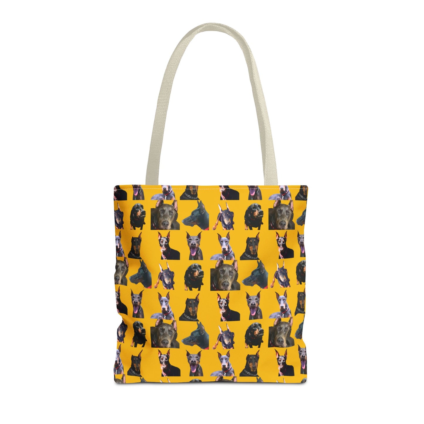 Edition 11 Doberman Model Pattern Yellow Tote Bag