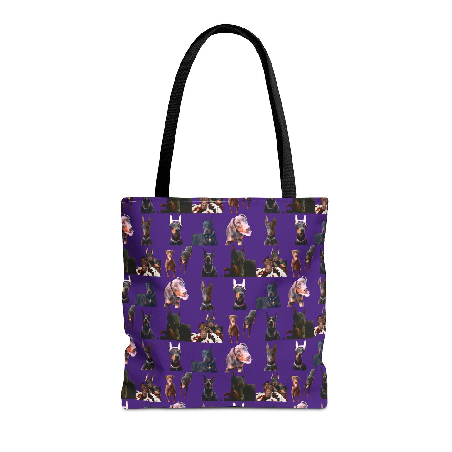 Edition 10 Doberman Model Pattern Purple Tote Bag