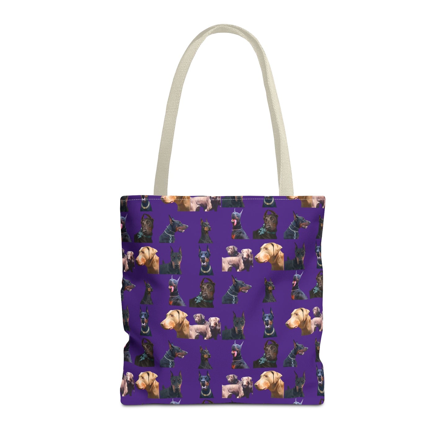 Edition 8 Doberman Model Pattern Purple Tote Bag