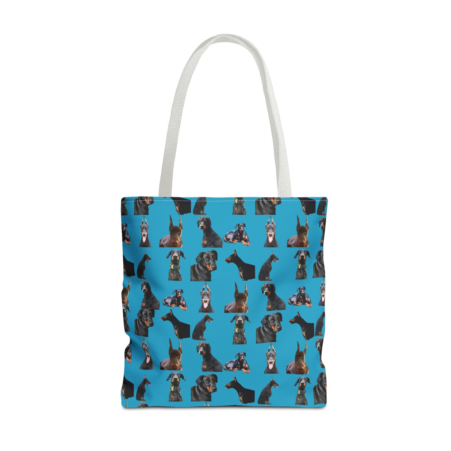 Edition 6 Doberman Model Pattern Turquoise Tote Bag