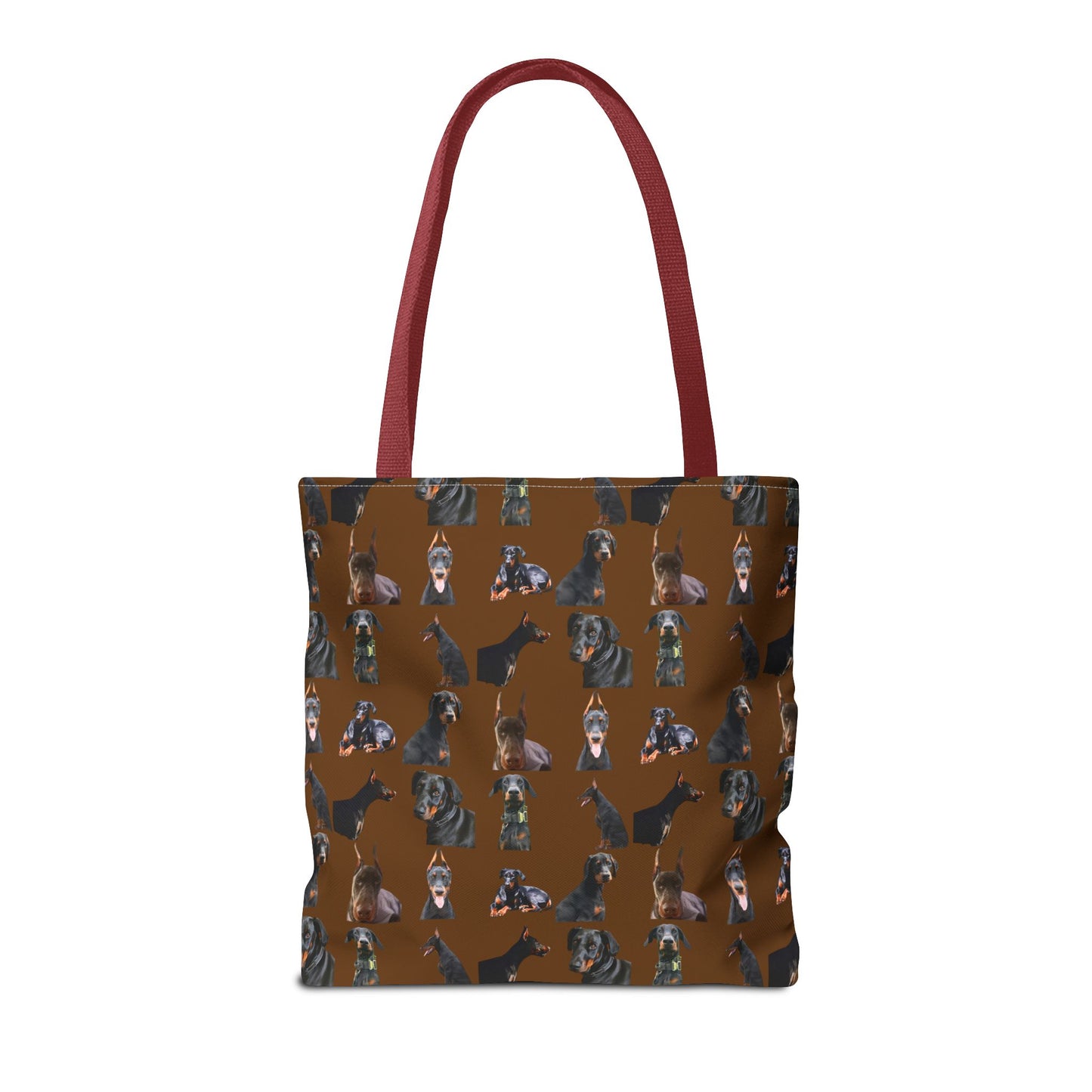 Edition 6 Doberman Model Pattern Brown Tote Bag