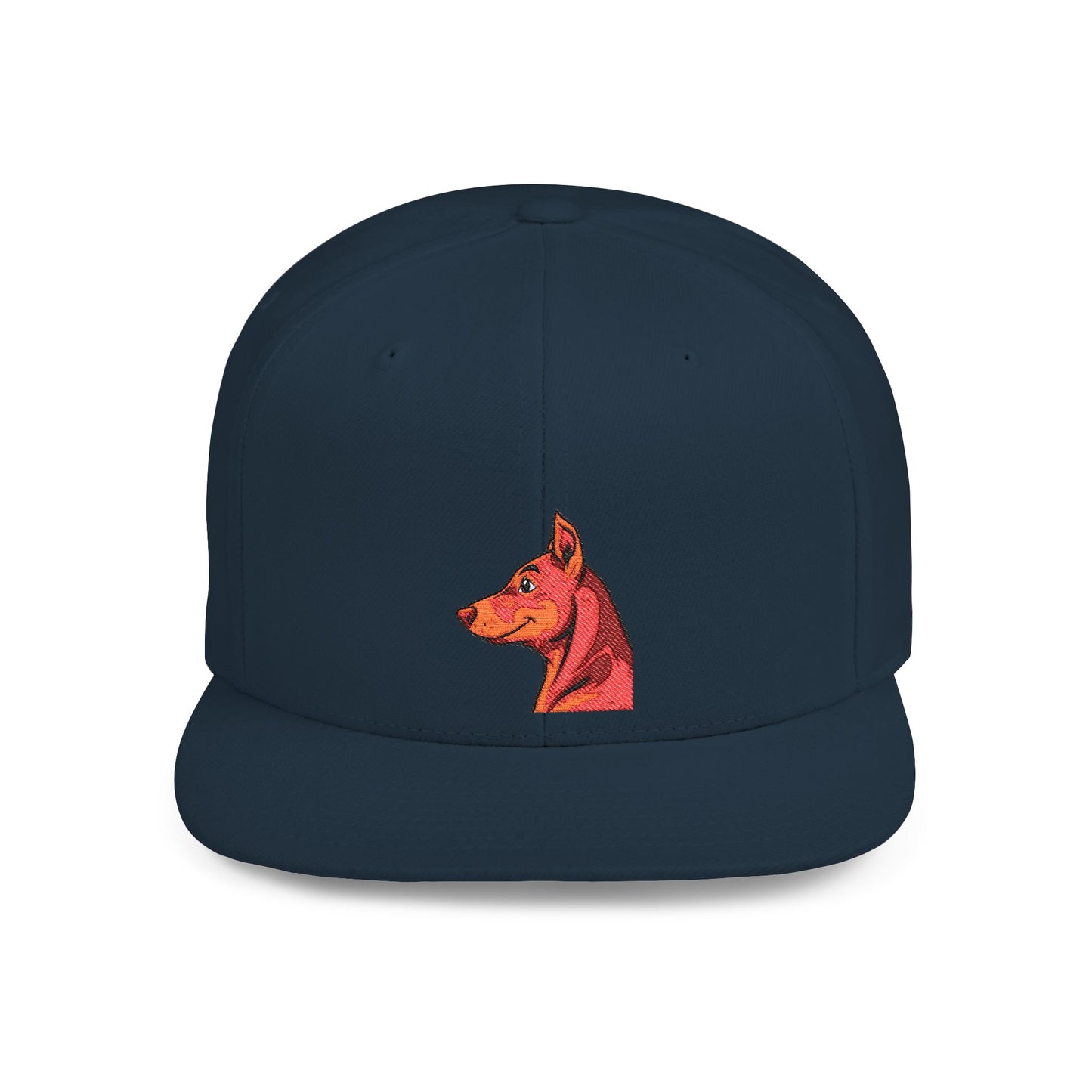 Custom Embroidered Flat Bill Snapback