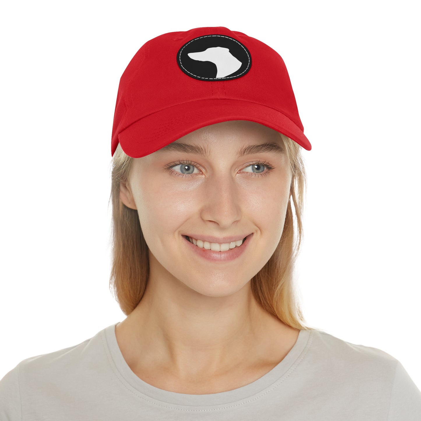 N 1 Dad Hat with Leather Patch (Round)