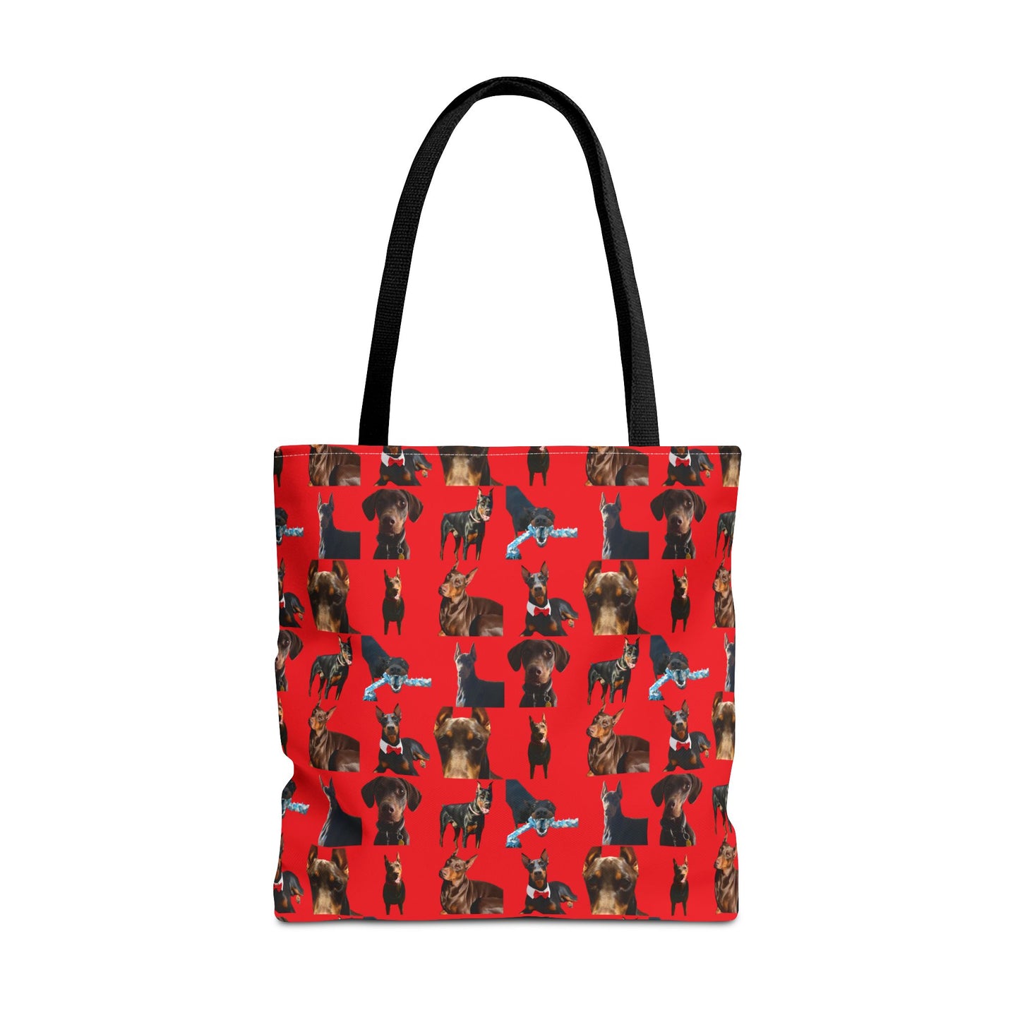 Edition 1 Doberman Model Pattern Red Tote Bag
