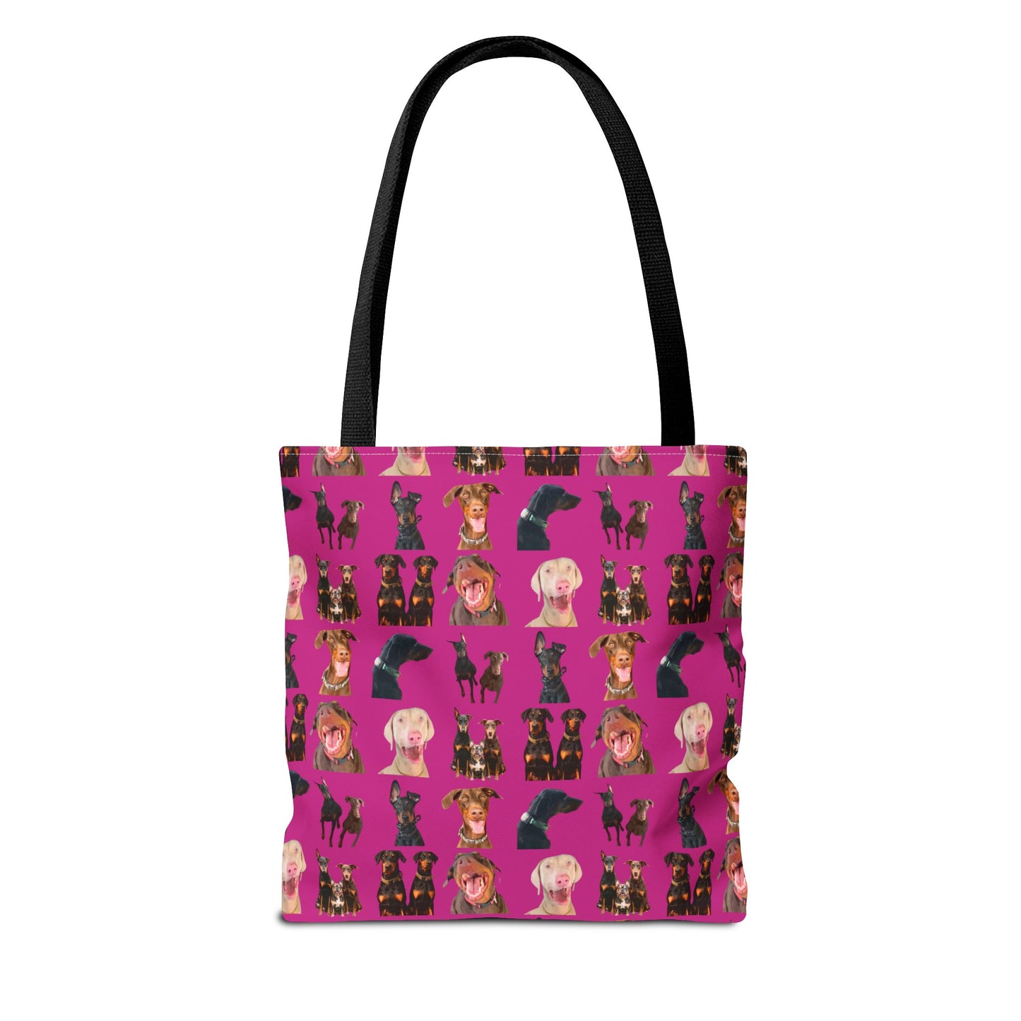 Edition 9 Doberman Model Pattern Pink Tote Bag