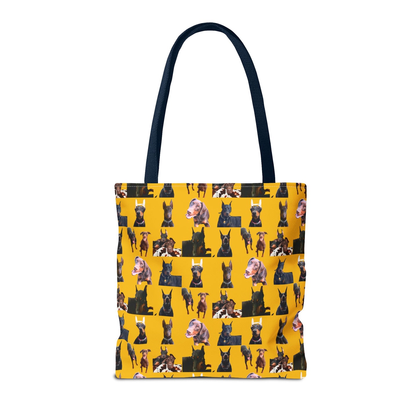 Edition 10 Doberman Model Pattern Yellow Tote Bag