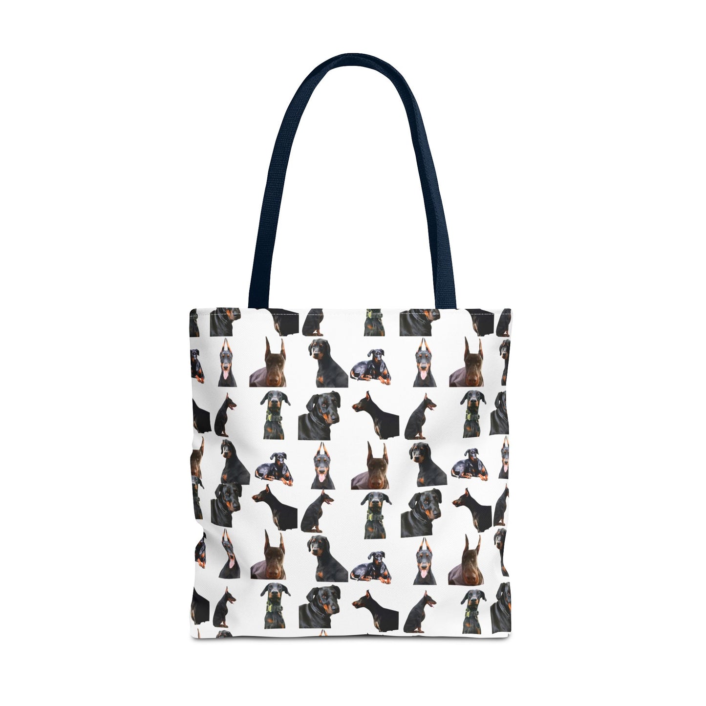 Edition 6 Doberman Model Pattern White Tote Bag