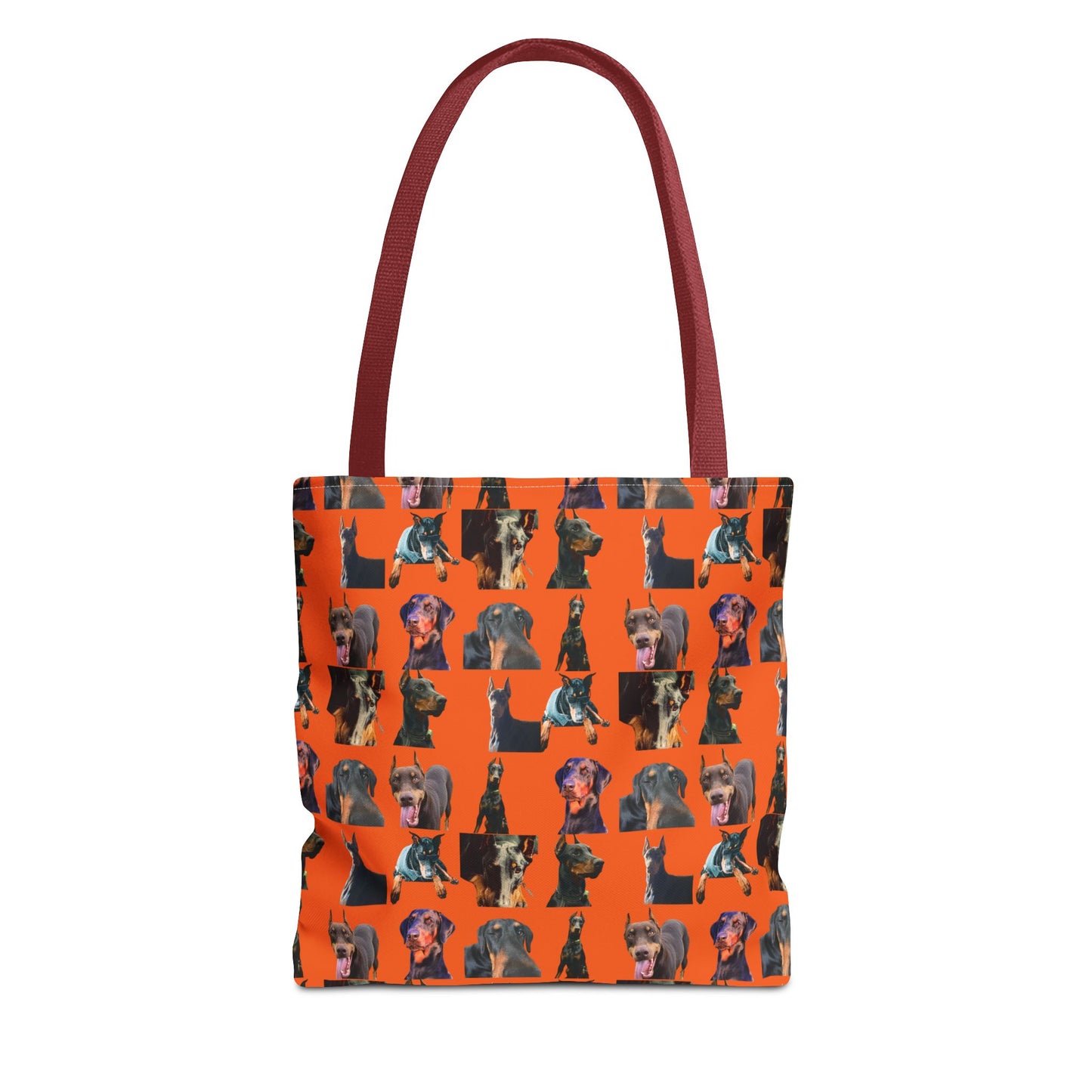 Edition 3 Doberman Model Pattern Orange Tote Bag