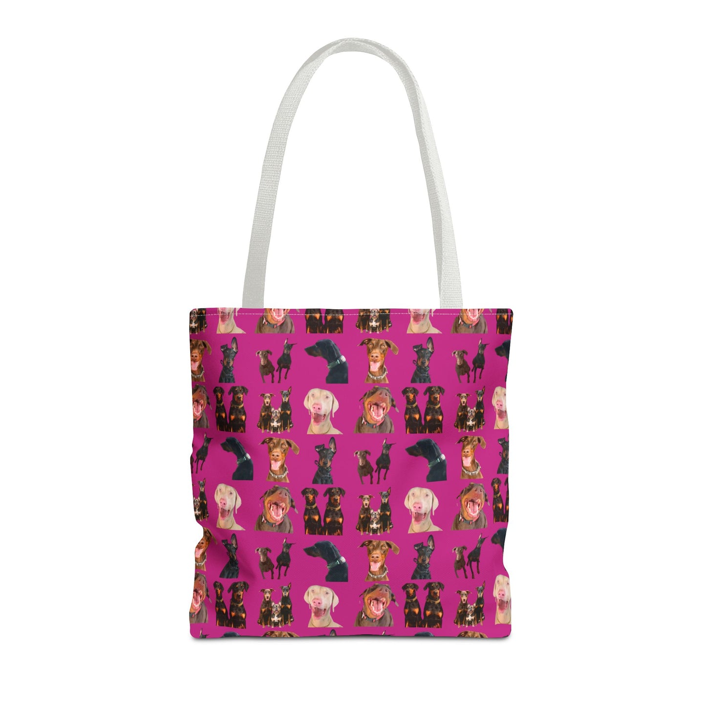 Edition 9 Doberman Model Pattern Pink Tote Bag