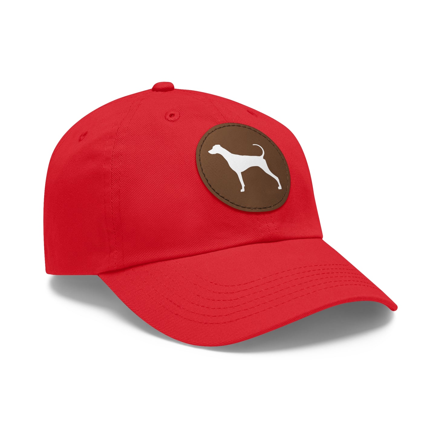 N 7 Dad Hat with Leather Patch (Round)