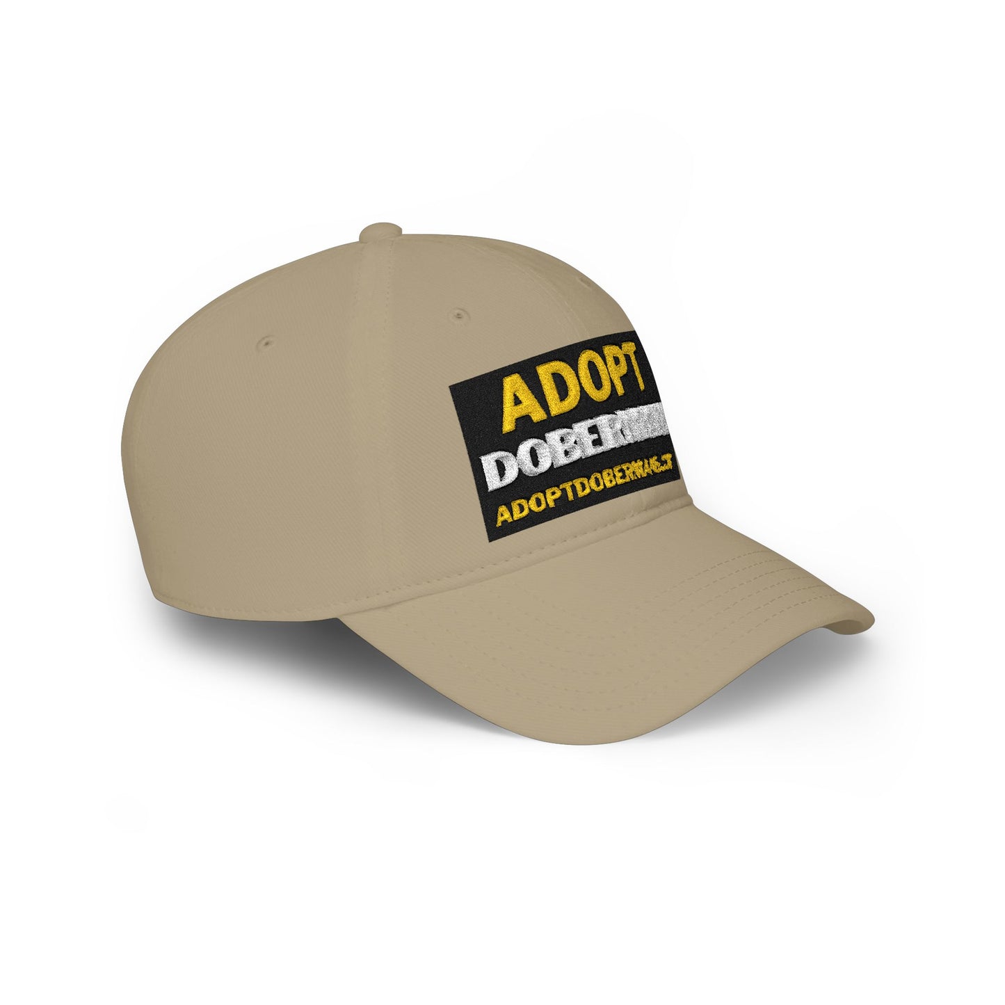 Adopt Dobermans 1 Low Profile Baseball Cap — Rescue Dog Awareness Hat