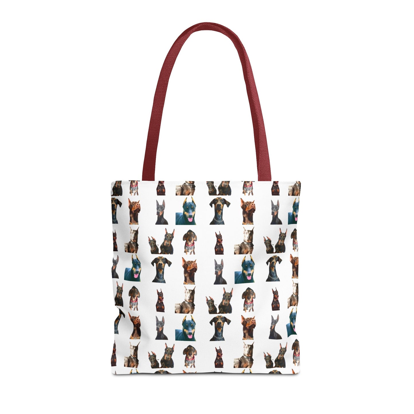 Edition 4 Doberman Model Pattern White Tote Bag