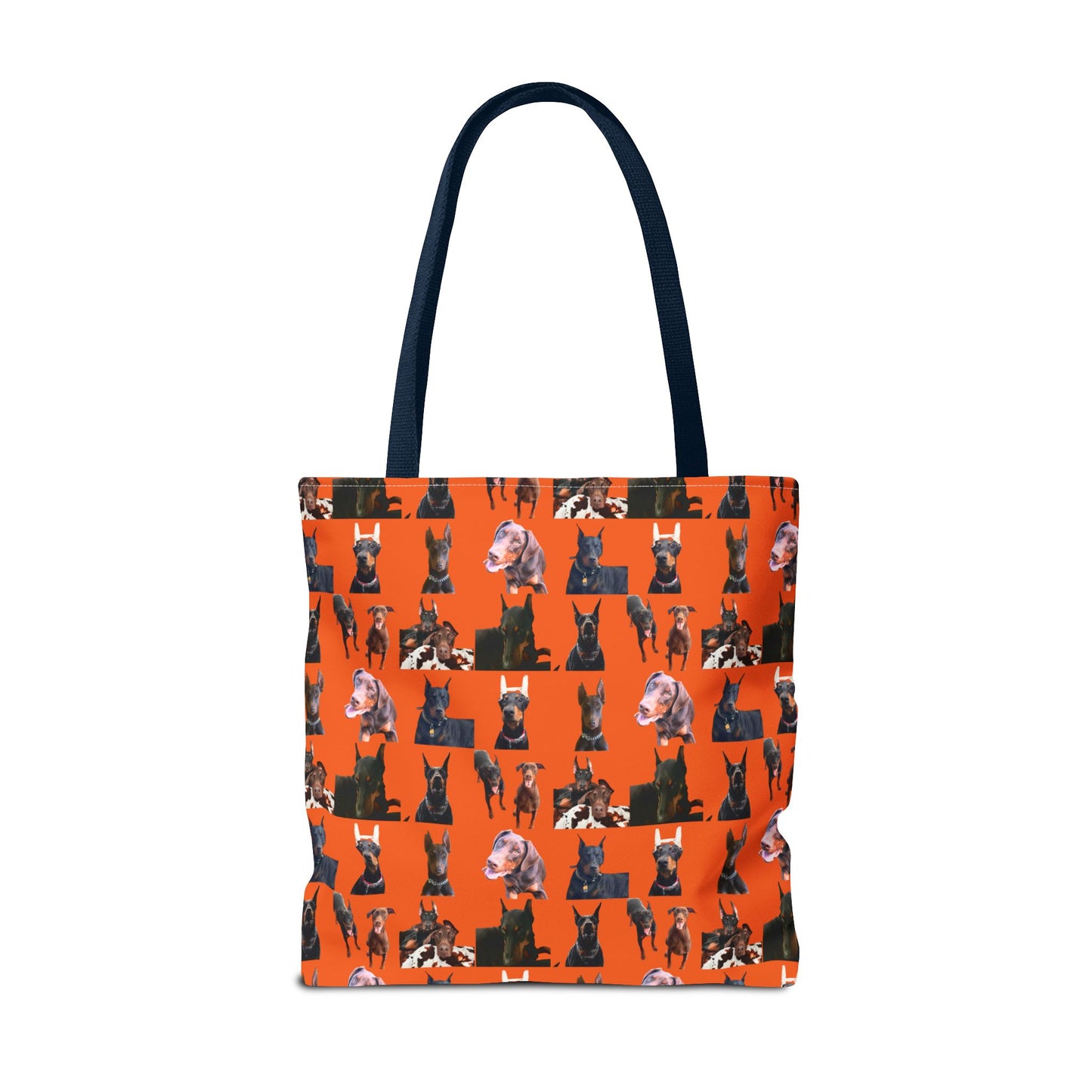 Edition 10 Doberman Model Pattern Orange Tote Bag
