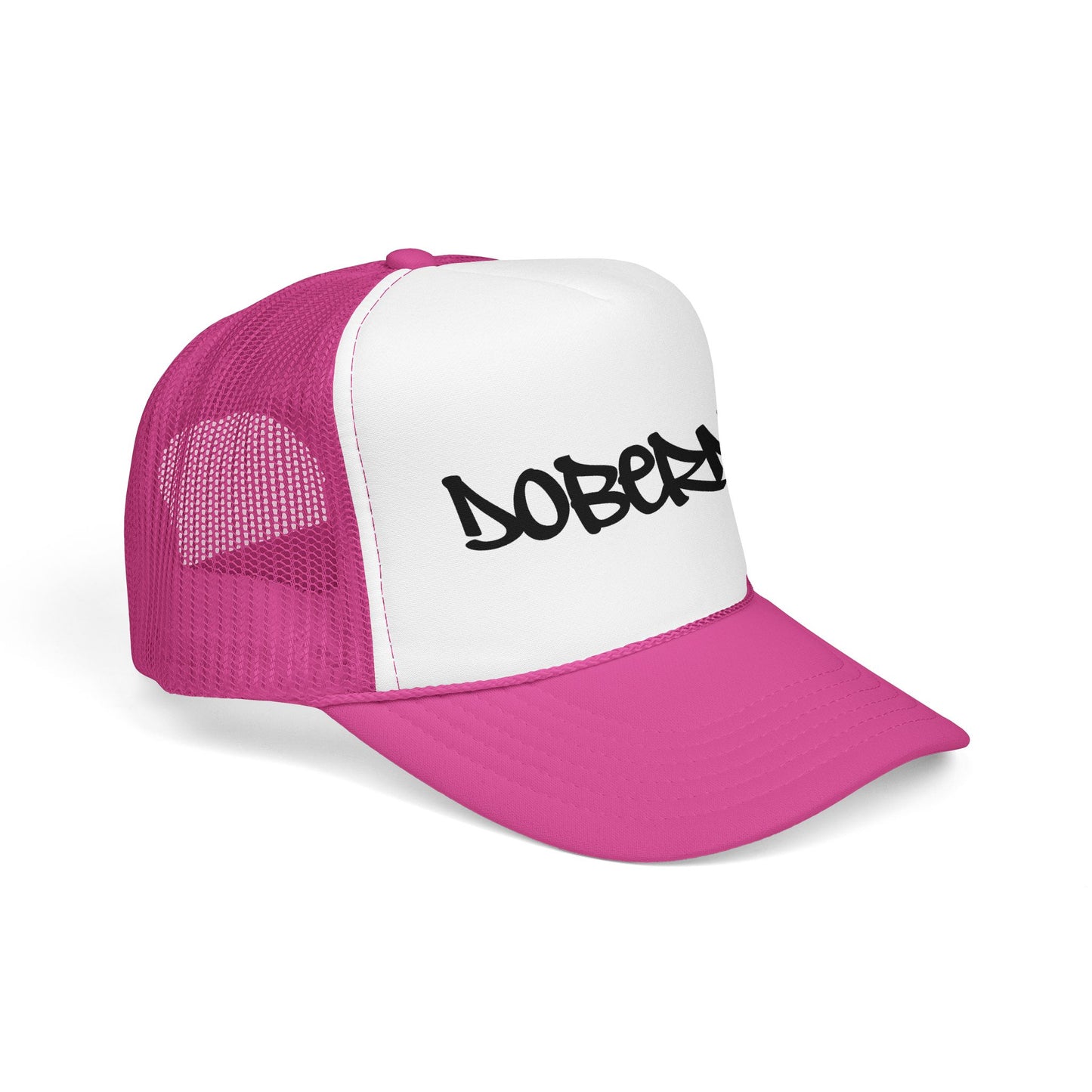 Doberman Graffiti Foam Trucker Hat Made in USA