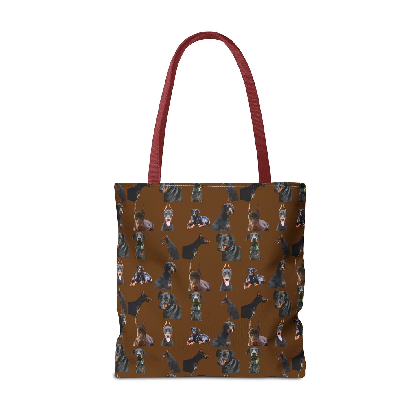 Edition 6 Doberman Model Pattern Brown Tote Bag
