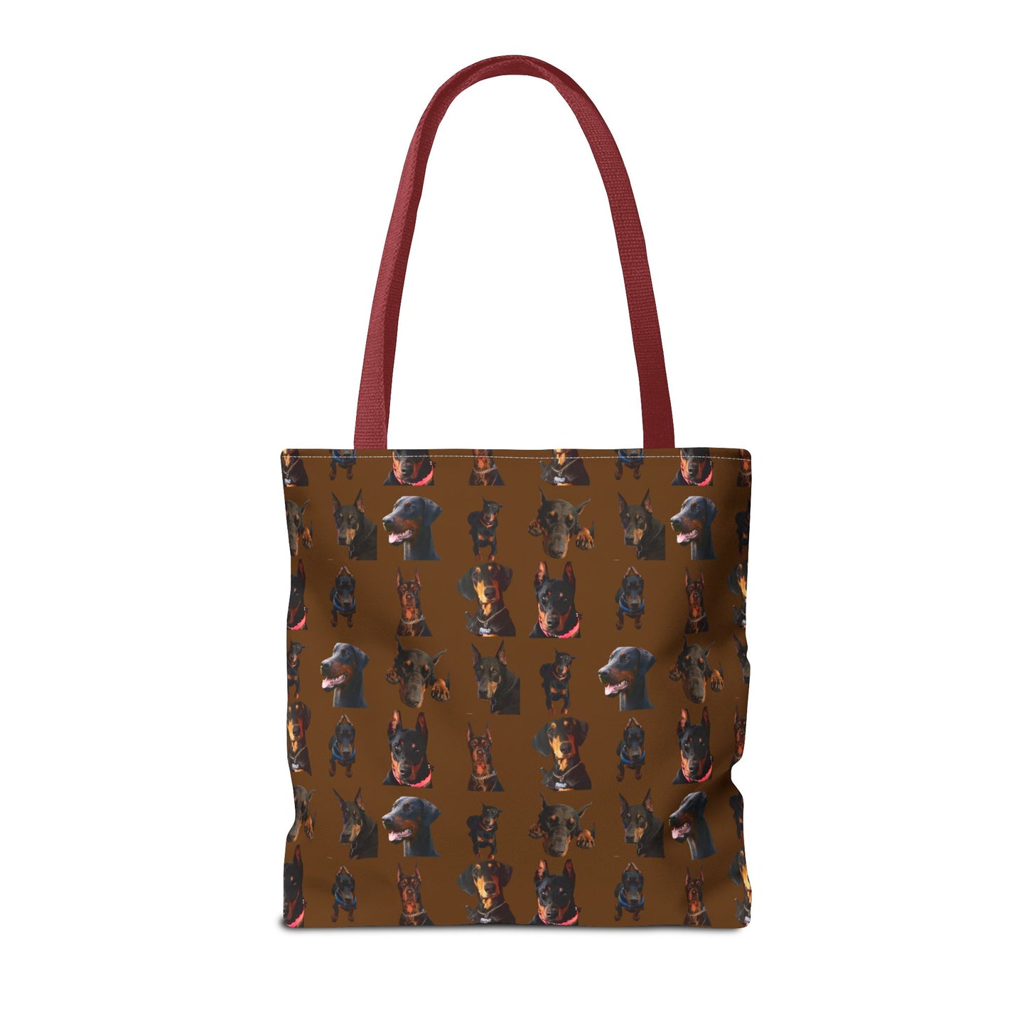 Edition 2 Doberman Model Pattern Brown Tote Bag