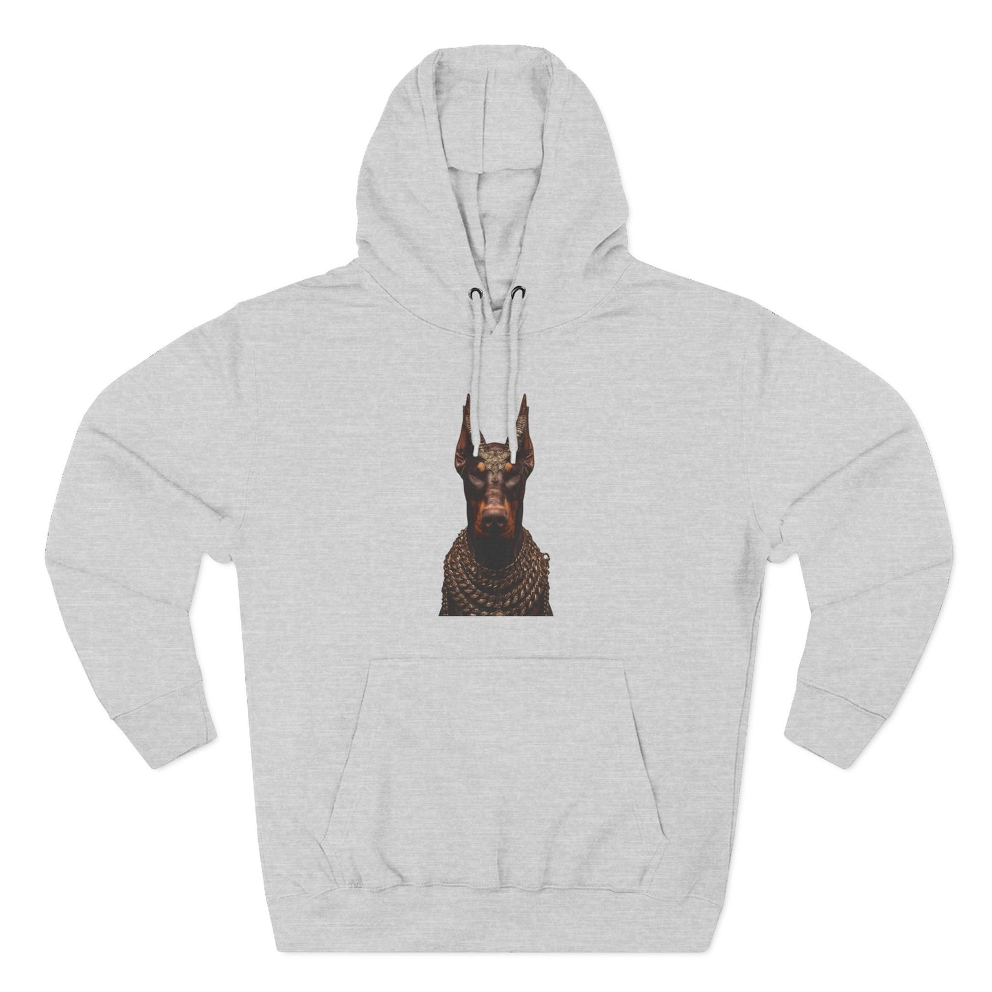 Doberman Goat 4 Fleece Hoodie