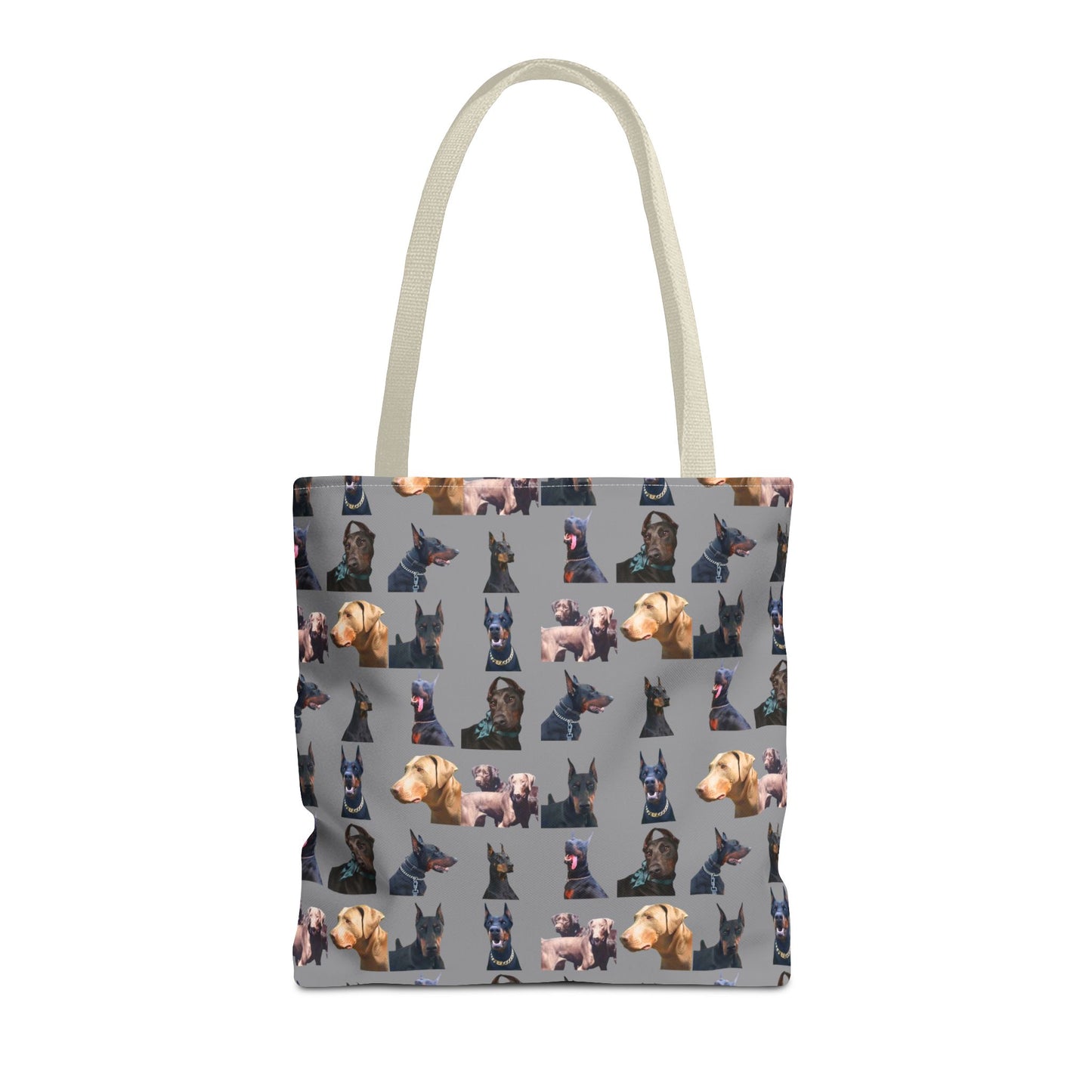 Edition 8 Doberman Model Pattern Gray Tote Bag