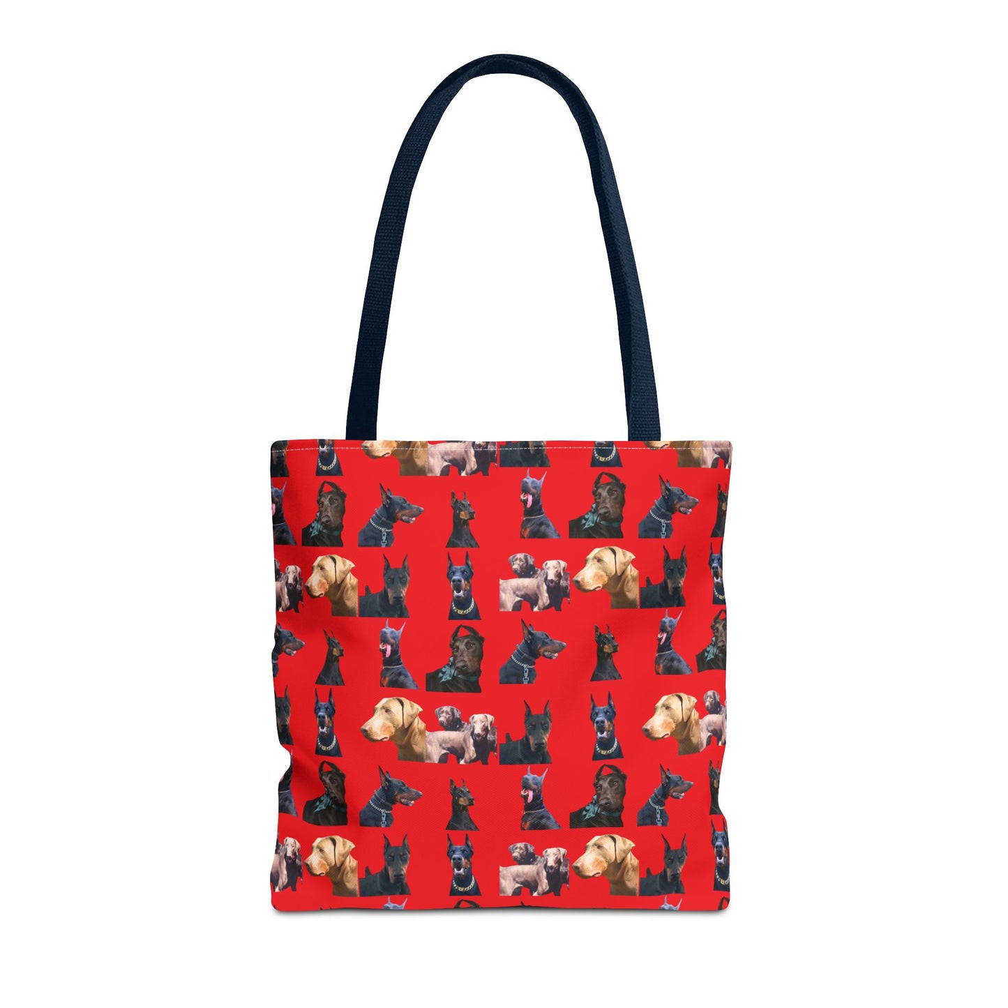 Edition 8 Doberman Model Pattern Red Tote Bag