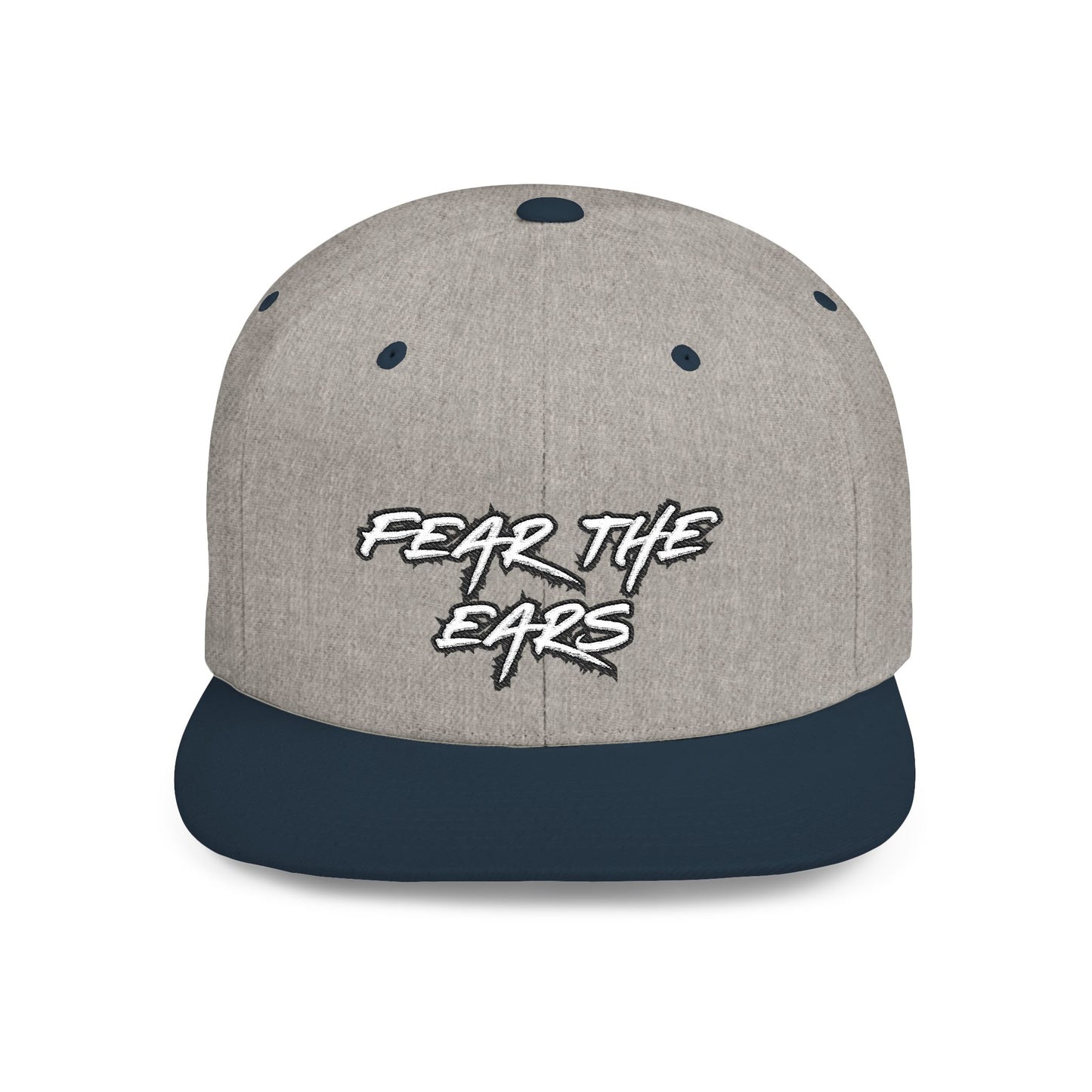 Ears 1 Embroidered Flat Bill Snapback