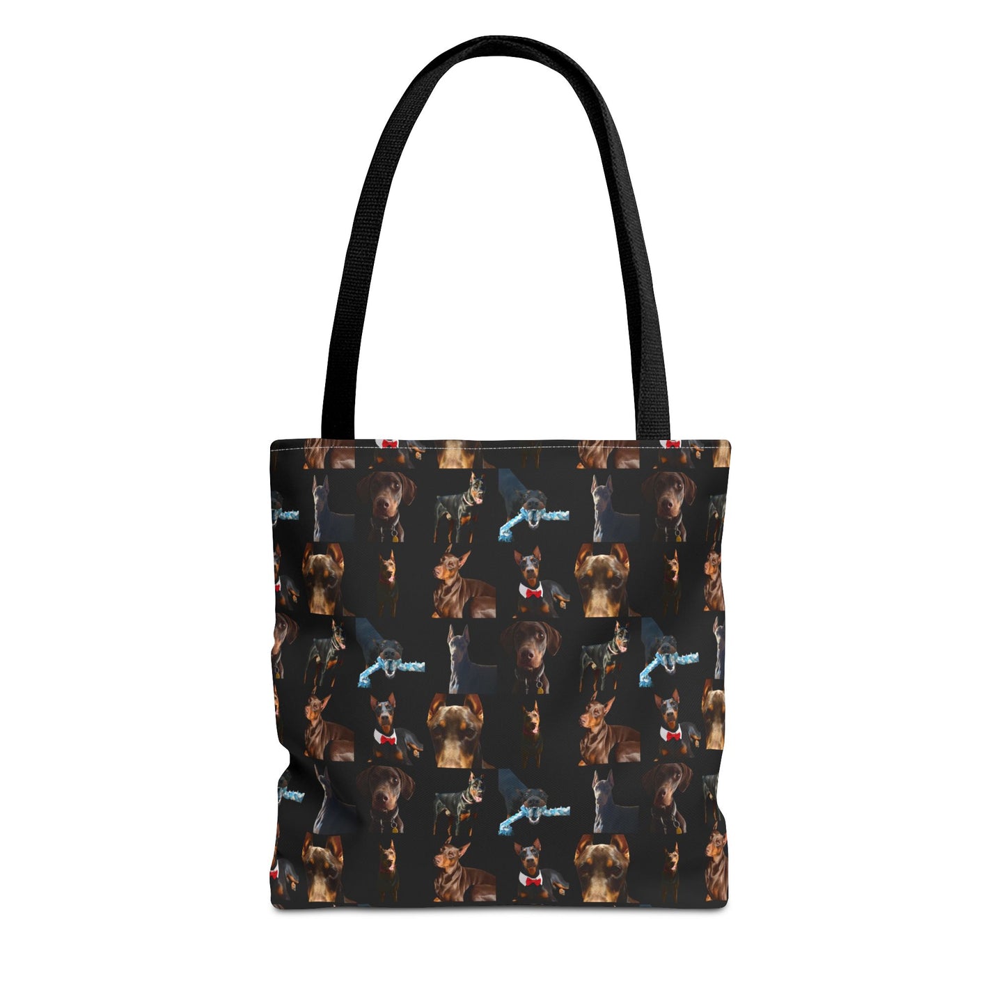 Edition 1 Doberman Model Pattern Black Tote Bag