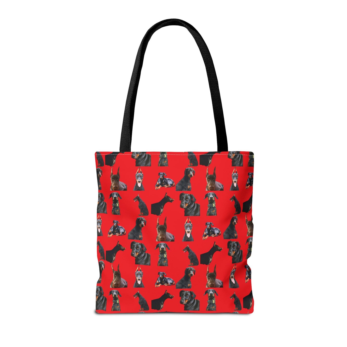Edition 6 Doberman Model Pattern Red Tote Bag