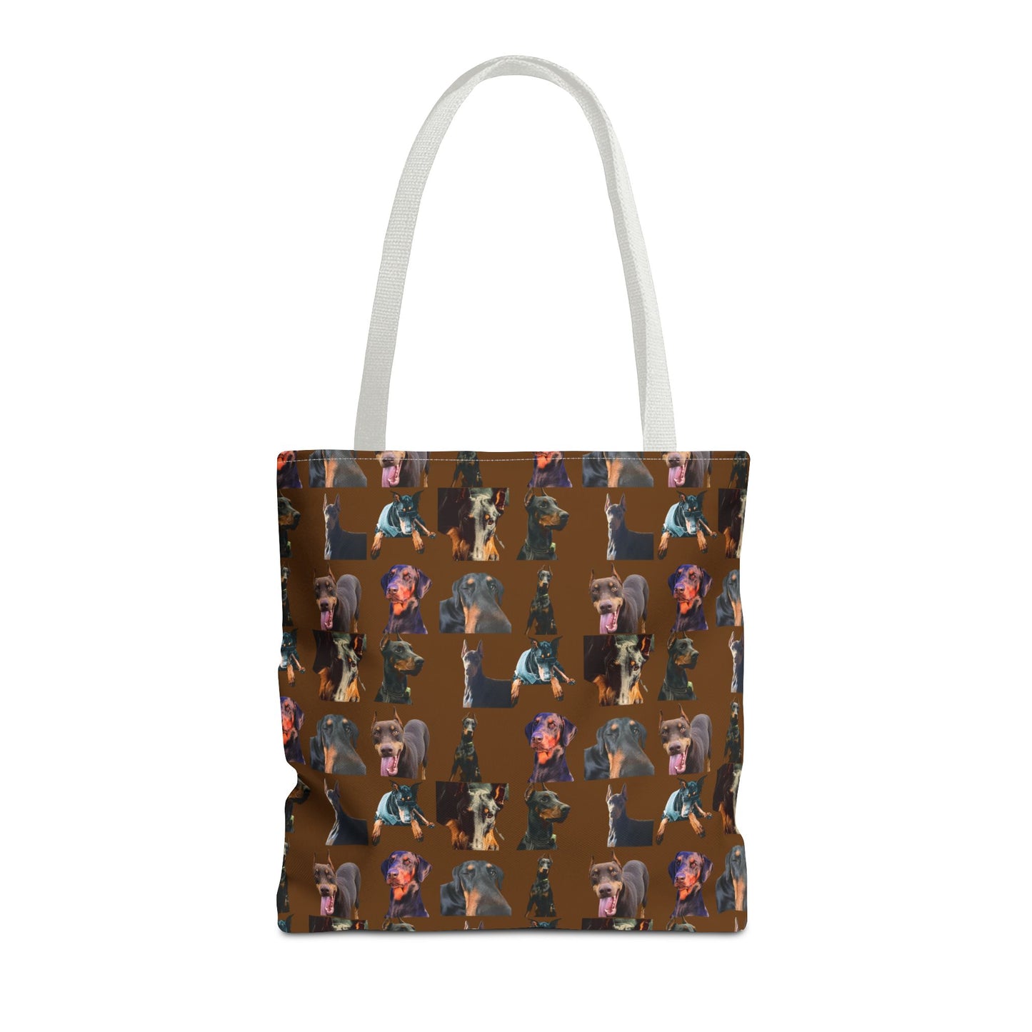 Edition 3 Doberman Model Pattern Brown Tote Bag