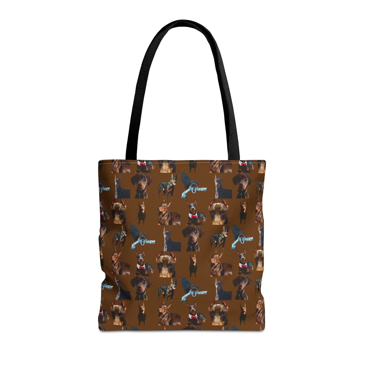 Edition 1 Doberman Model Pattern Brown Tote Bag