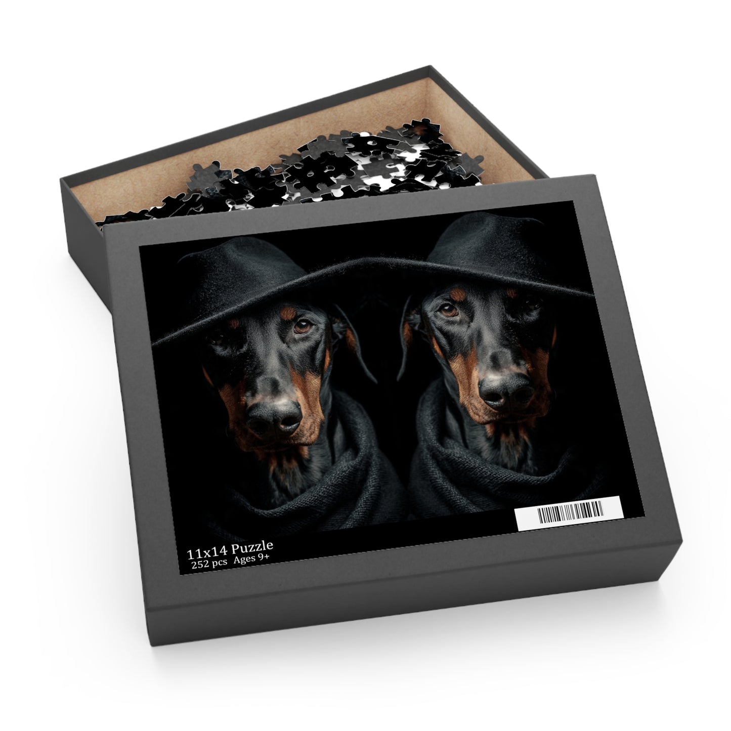 Human Mental Stimulation 3 Puzzle Black Lab Portrait Puzzle 1 Jigsaw (120/252/500 Pieces)