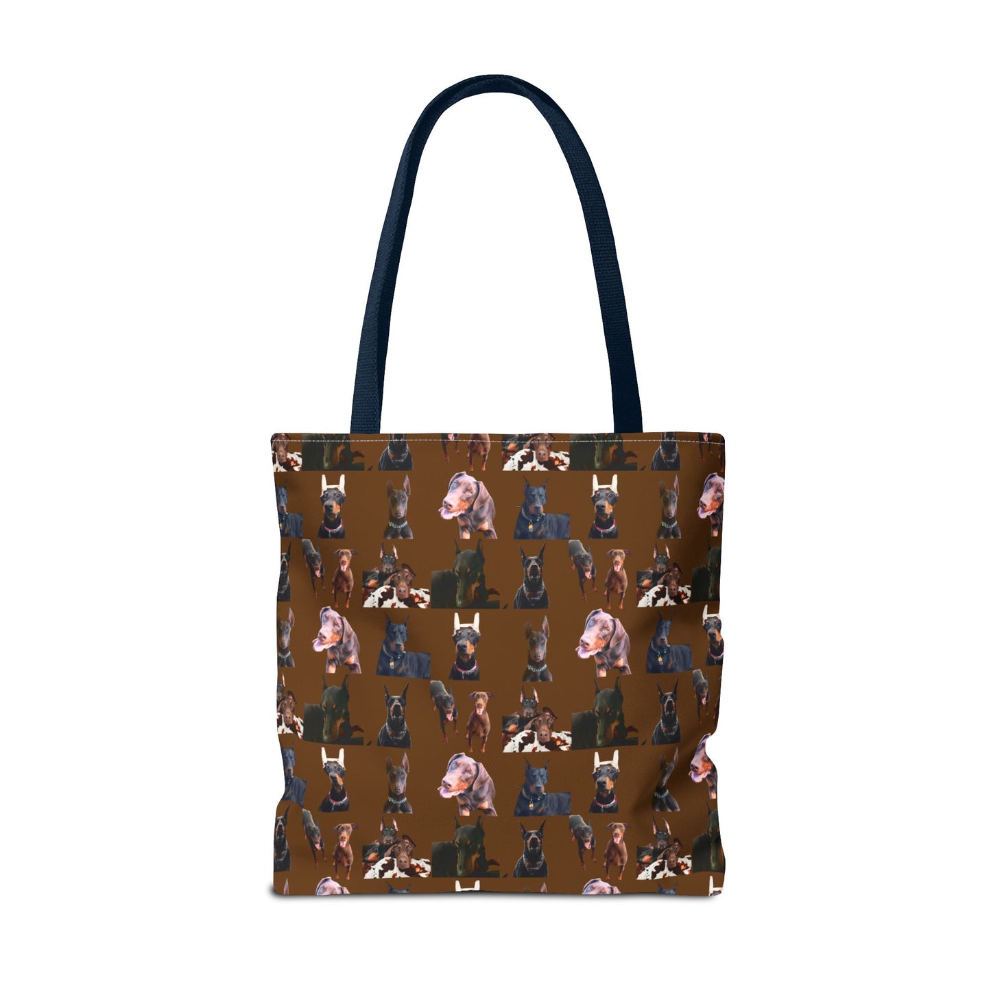Edition 10 Doberman Model Pattern Brown Tote Bag