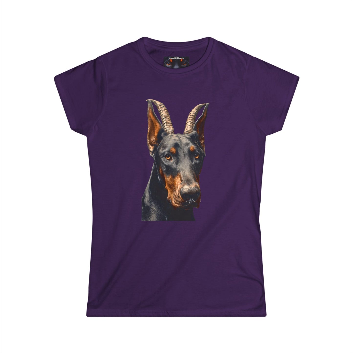 Doberman Goat 2 Women's Softstyle Tee