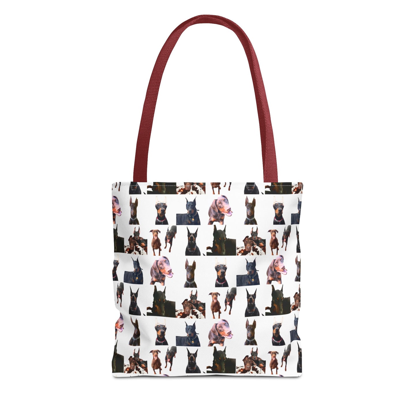 Edition 10 Doberman Model Pattern White Tote Bag