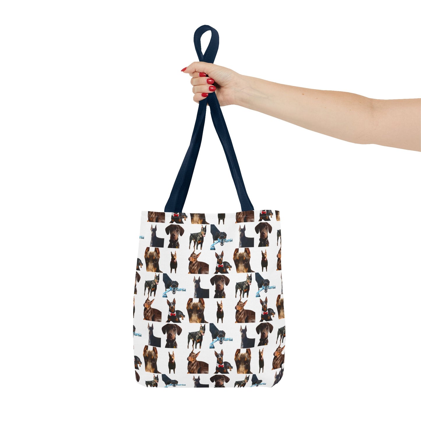 Edition 1 Doberman Model Pattern White Tote Bag