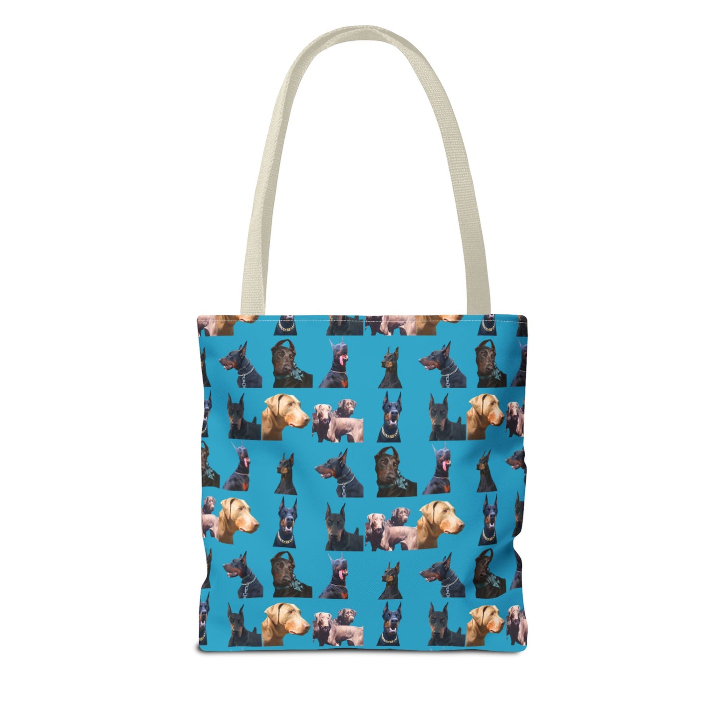 Edition 8 Doberman Model Pattern Turquoise Tote Bag