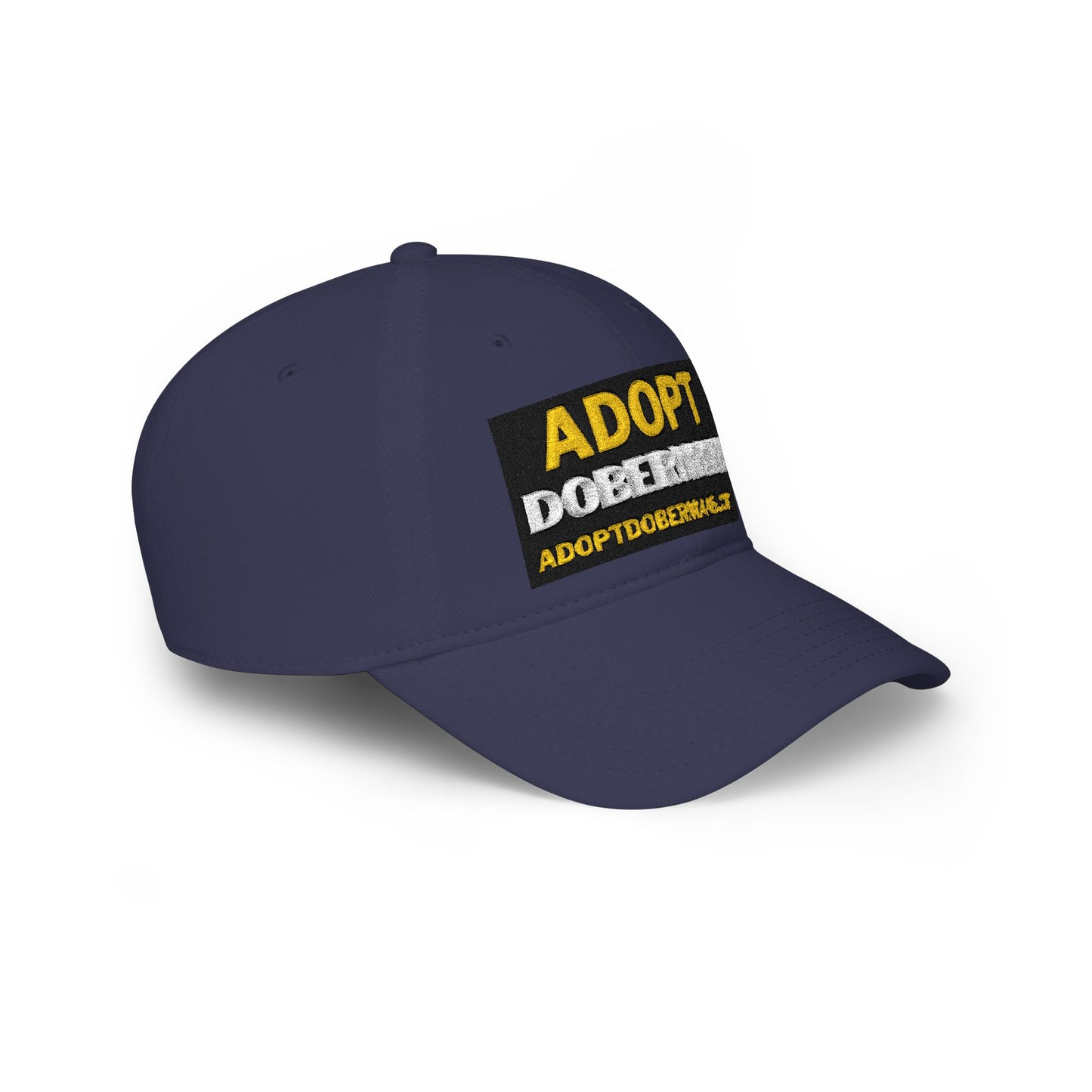 Adopt Dobermans 1 Low Profile Baseball Cap — Rescue Dog Awareness Hat