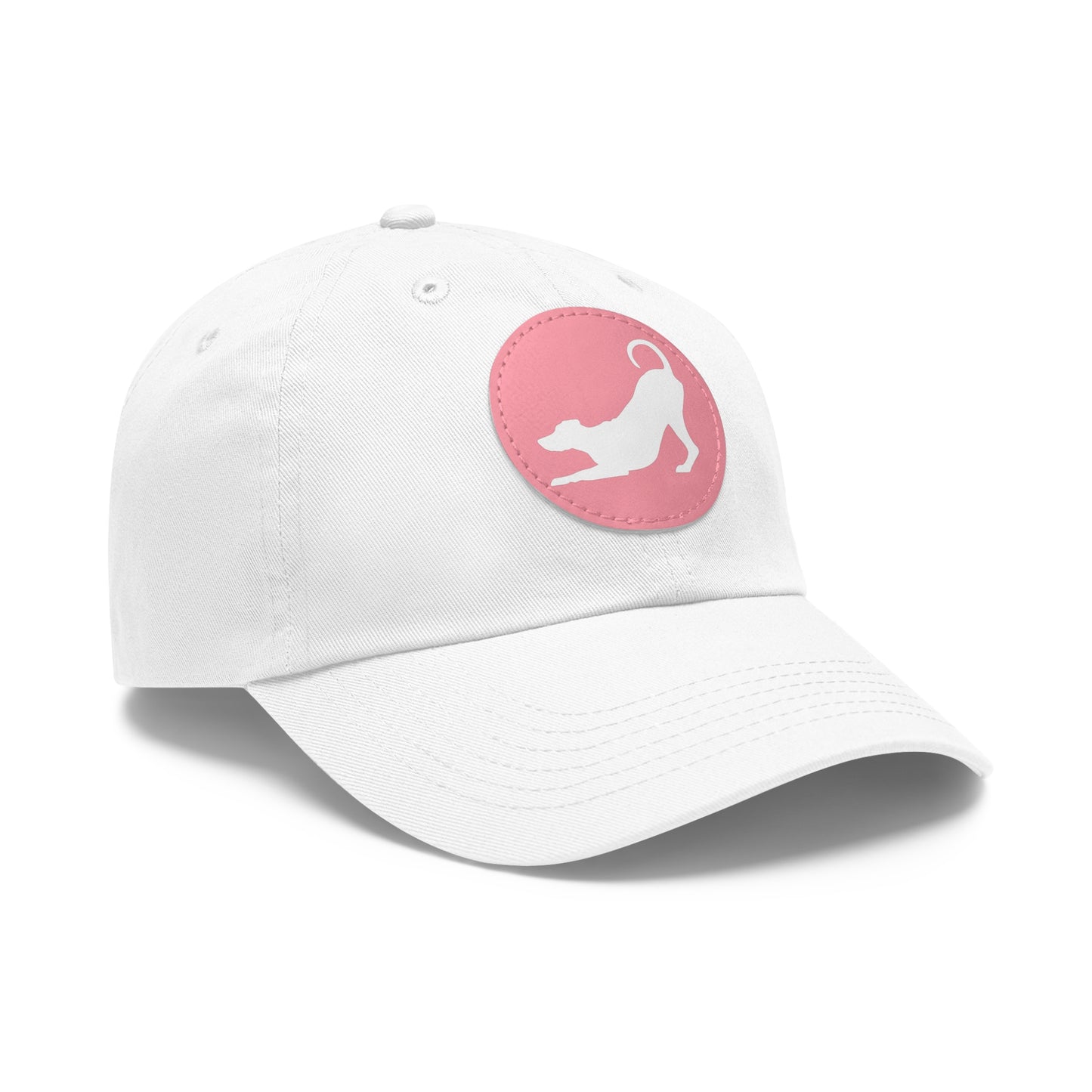 N 2 Dad Hat with Leather Patch (Round)