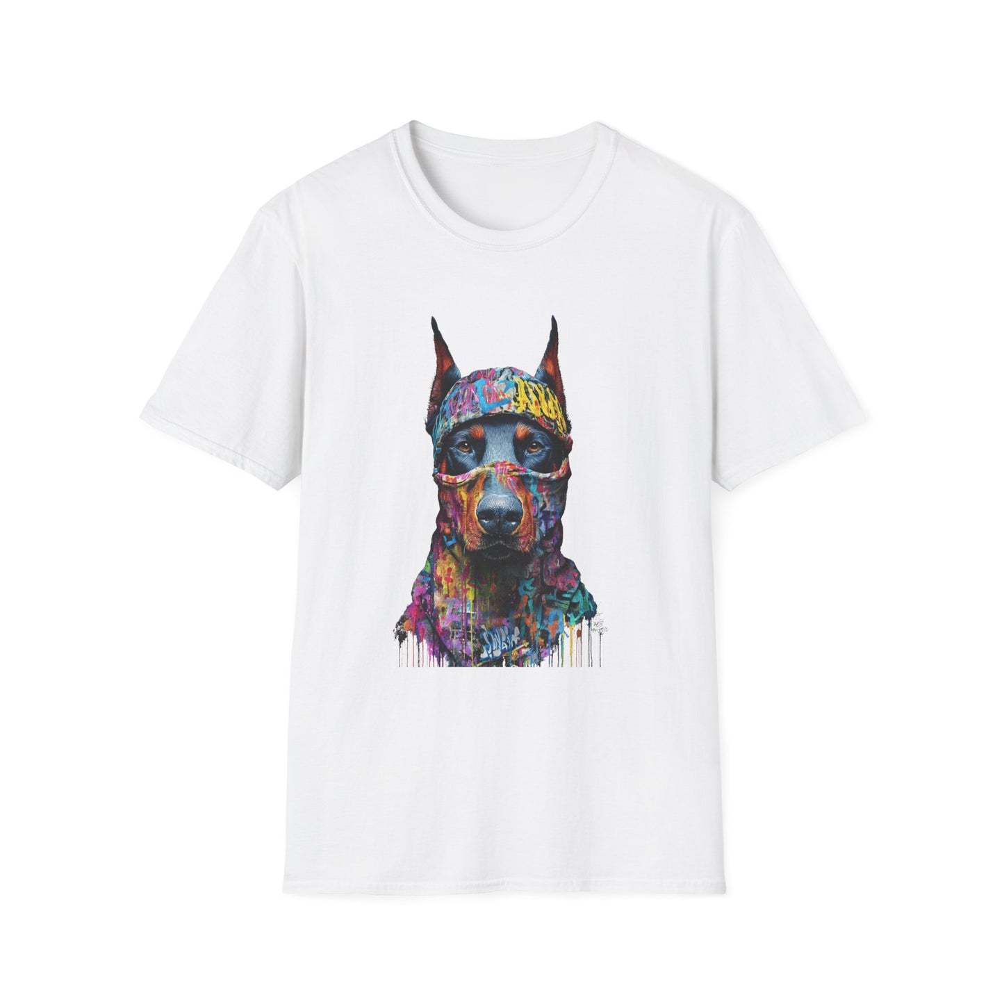 Doberman 5 Portrait T‑Shirt