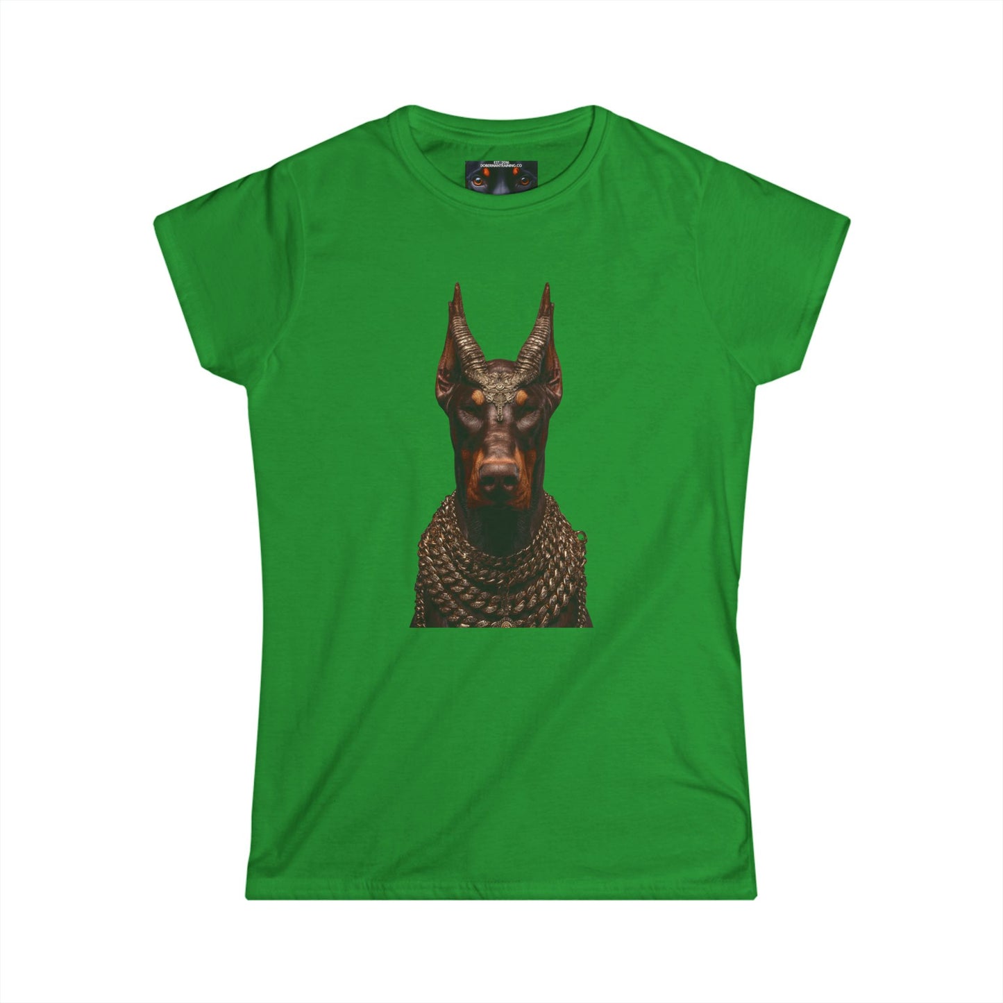Doberman Goat 4 Women's Softstyle Tee