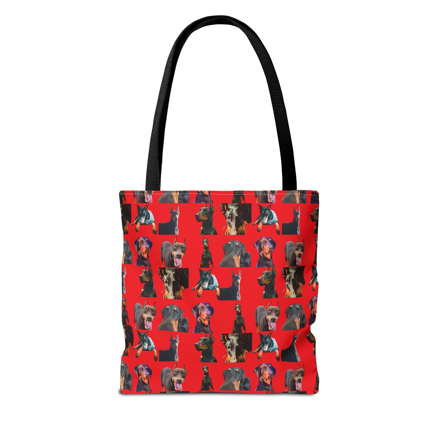 Edition 3 Doberman Model Pattern Red Tote Bag