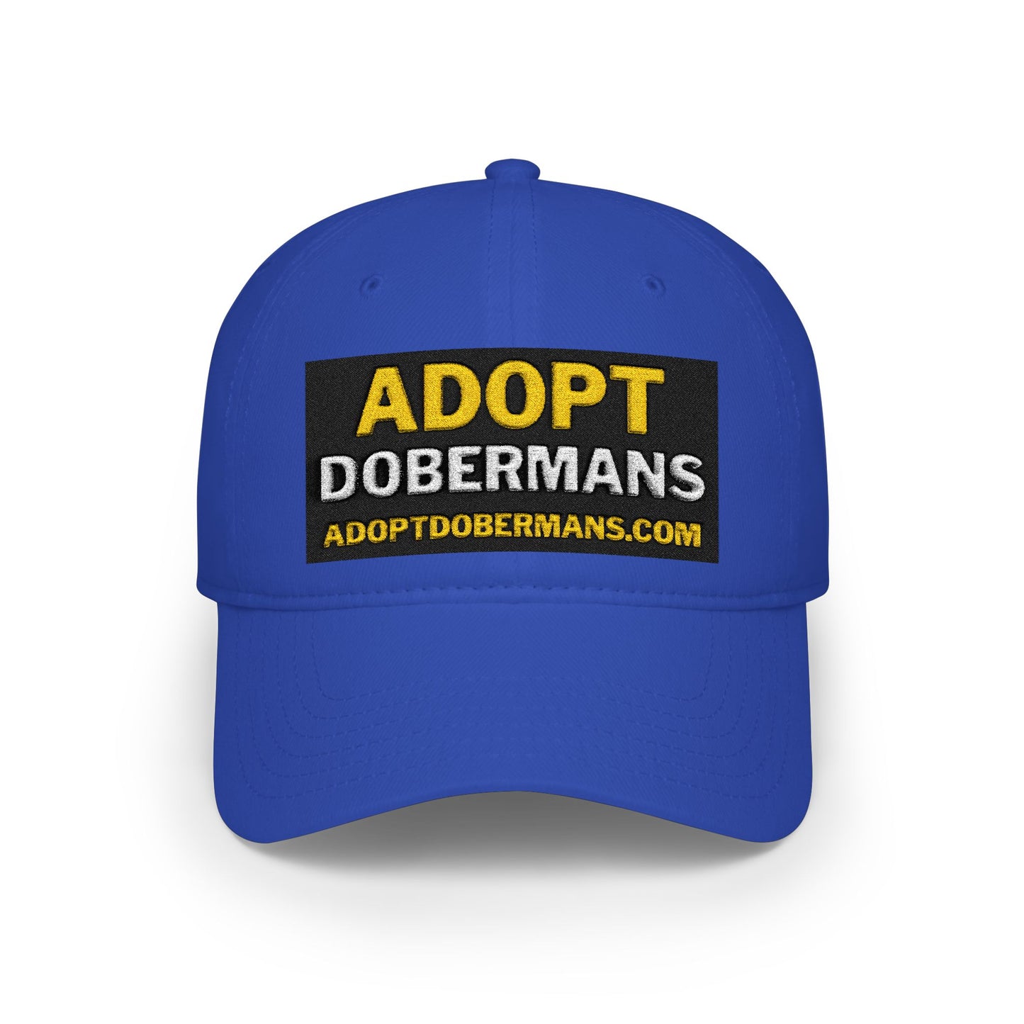 Adopt Dobermans 1 Low Profile Baseball Cap — Rescue Dog Awareness Hat