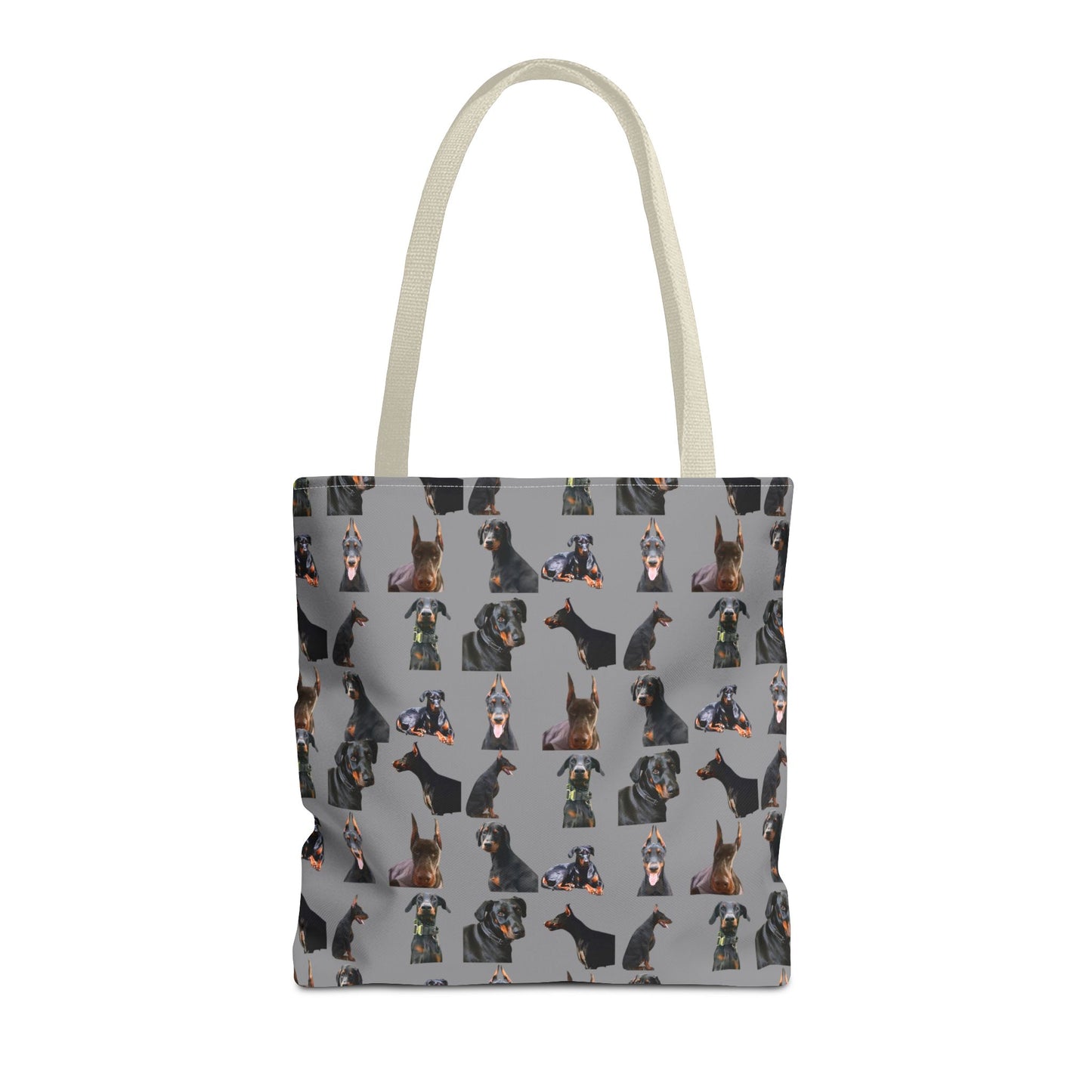 Edition 6 Doberman Model Pattern Gray Tote Bag
