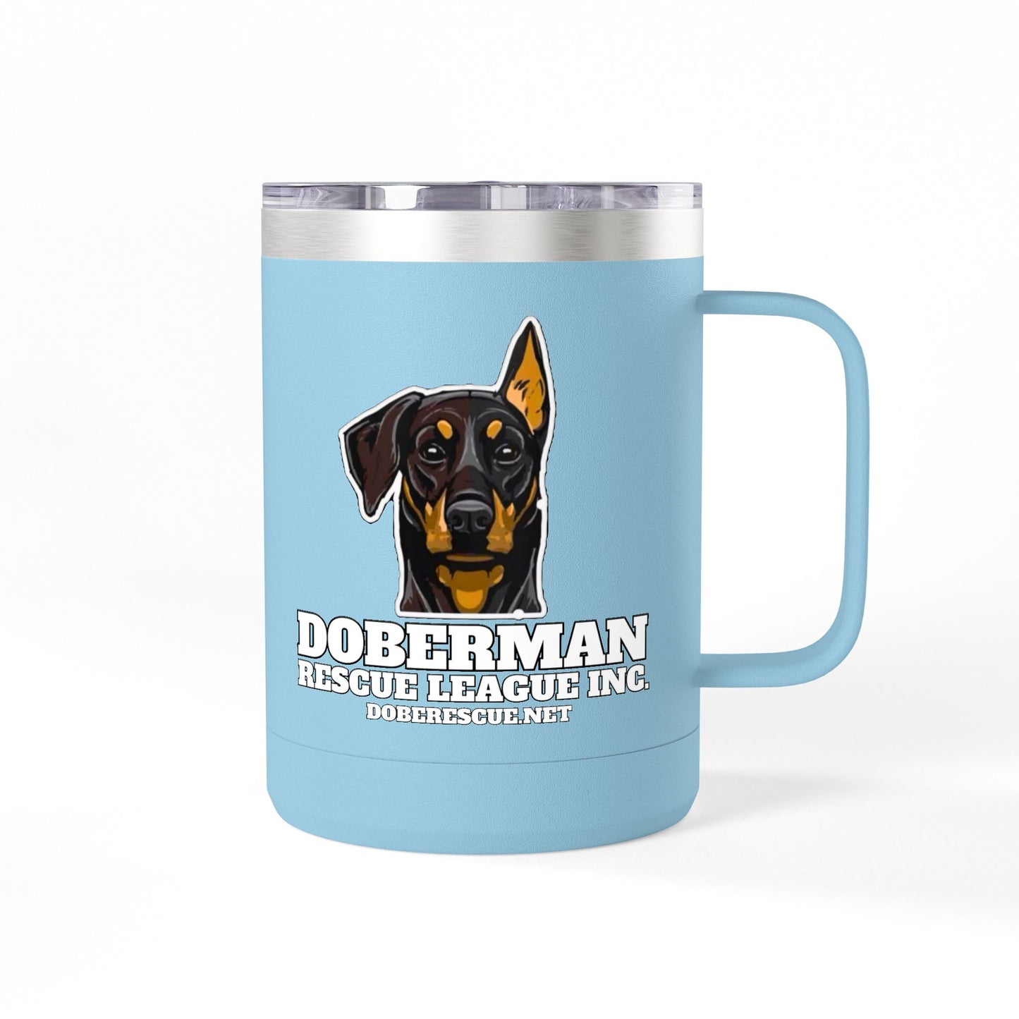 Doberman Rescue League 15oz Insulated Coffee Tumbler